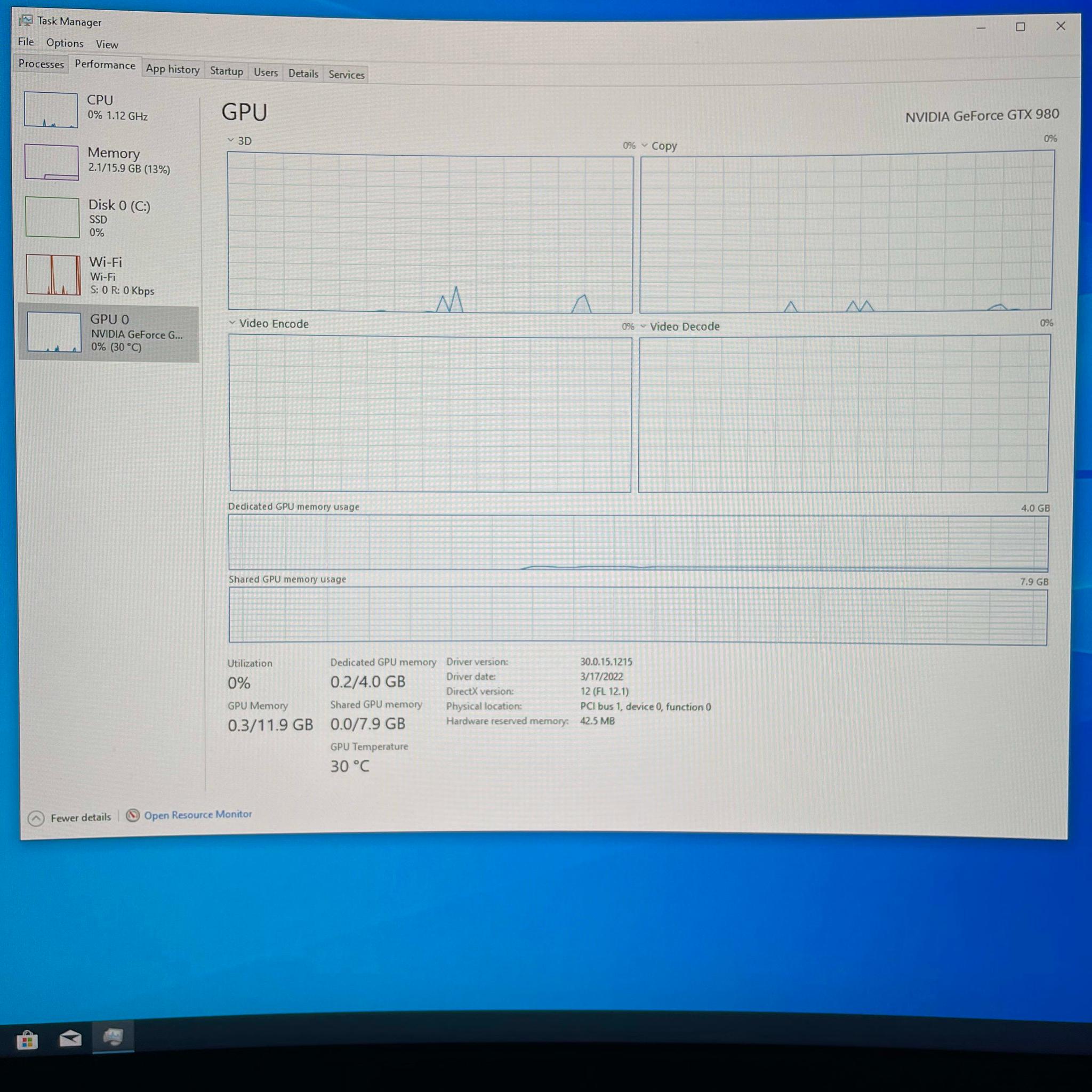 GTX 980 I3-12100f