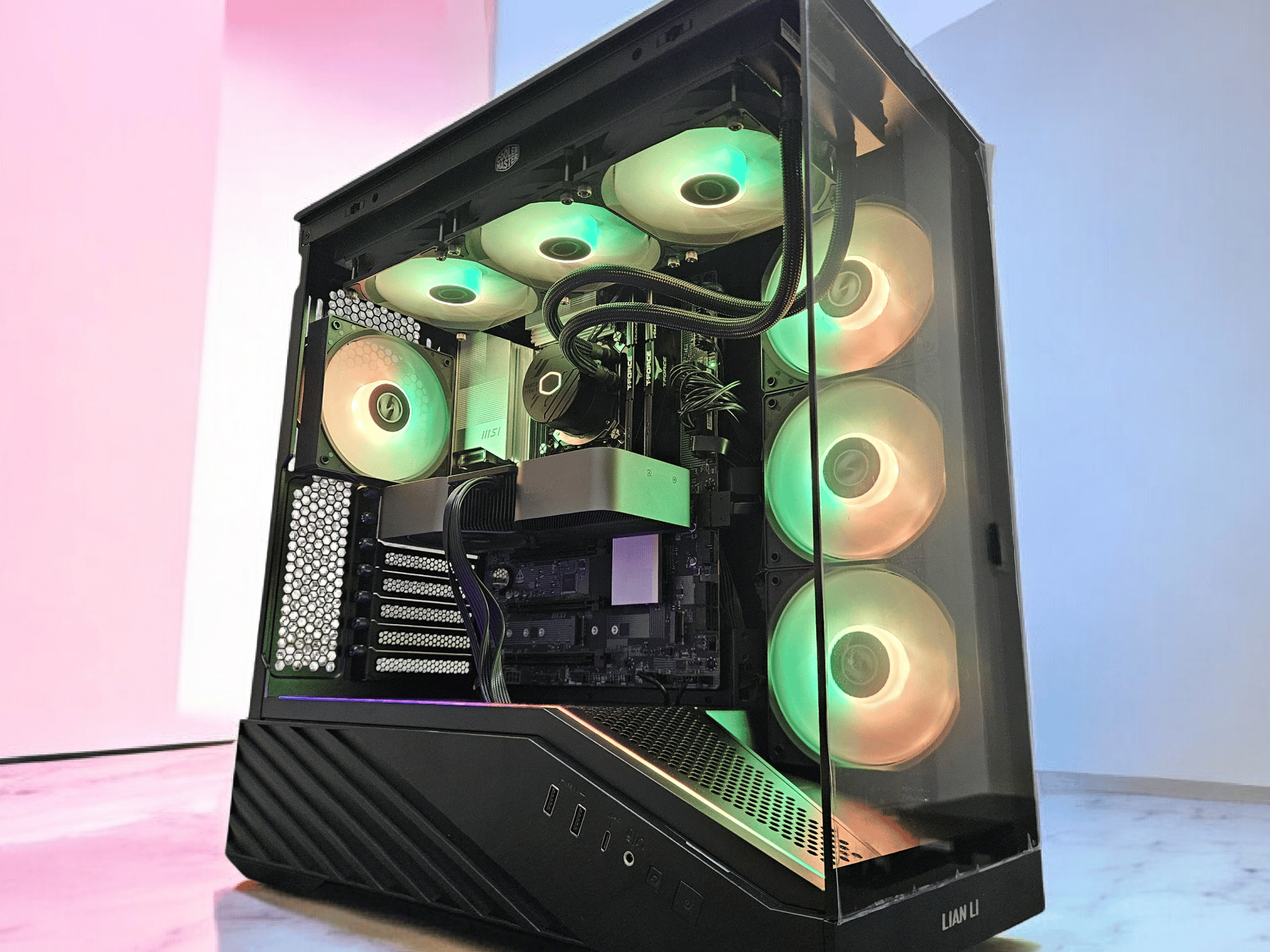 Lian Li V100 Gaming PC + RTX 4070 + Intel Core Ultra 245KF + 32GB DDR5 + 1TB M.2