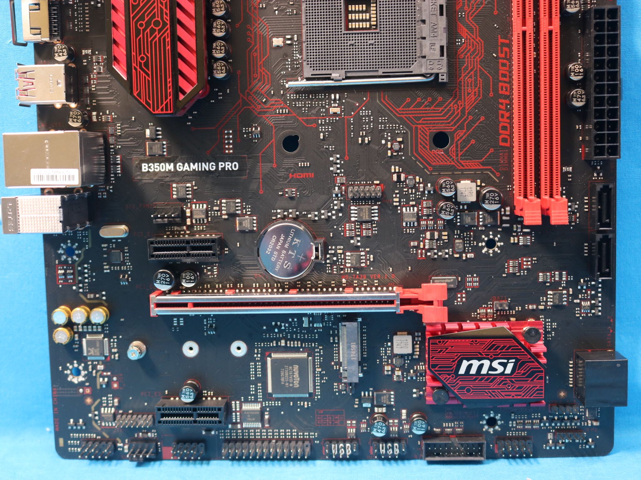 MSI B350M Gaming Pro AMD Socket AM4 DDR4 MicroATX Desktop Motherboard & I/O Shield MS-7A39 VER: 1.0