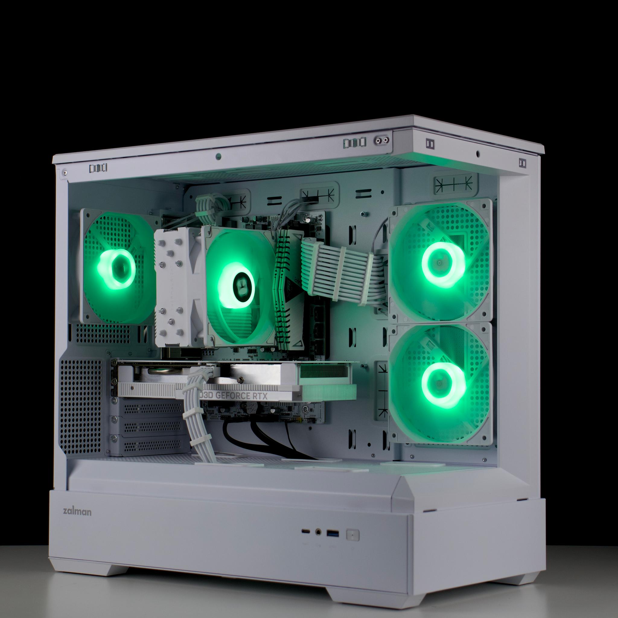 🧊❄️🧊 Whiteout Gaming PC – RTX 4060 , Ryzen 5 5500, 16GB RAM, 1TB SSD - WiFi, BlueTooth 🧊❄️🧊
