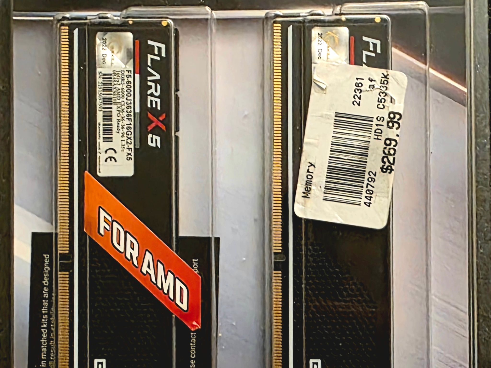 G.Skill Flare X5 DDR5-6000 desktop memory 32GB kit (2 x 16GB sticks)