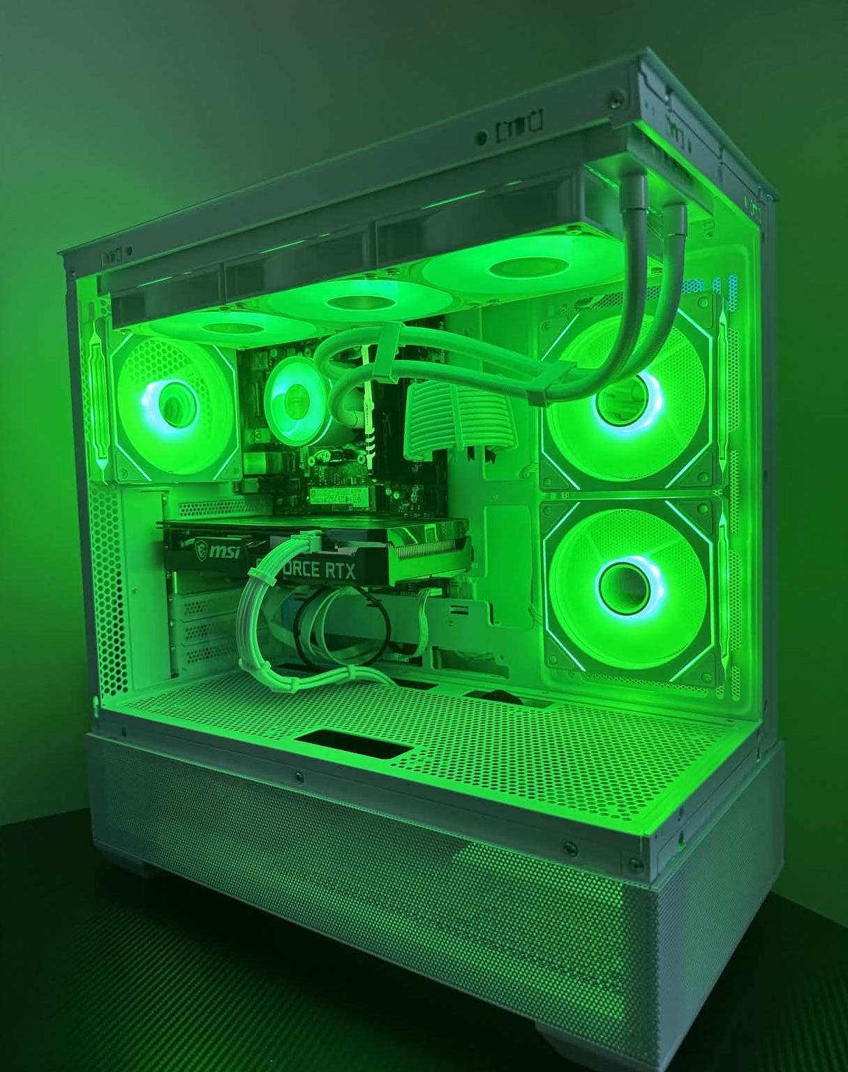 ❄️ White Aesthetic Gaming PC – RTX 3060 Ti | Ryzen 5 3600 | 16GB RAM | 1TB SSD