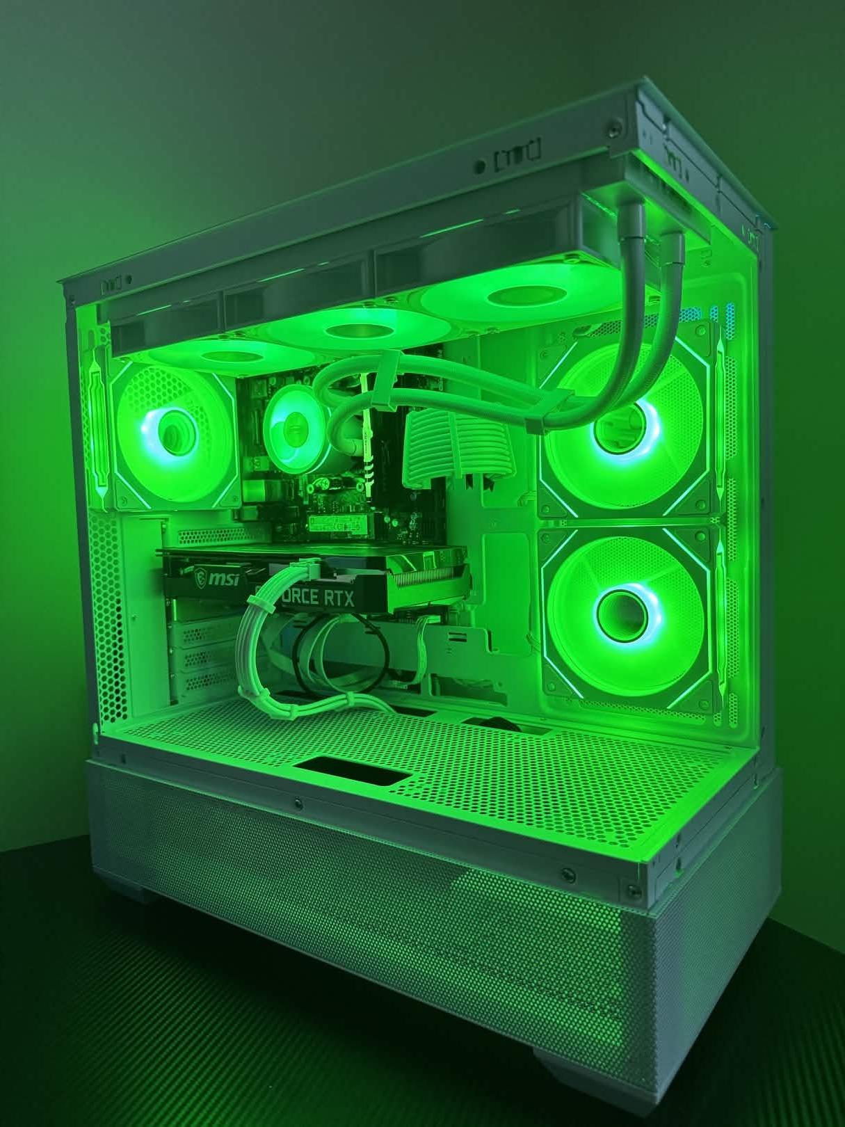 ❄️ White Aesthetic Gaming PC – RTX 3060 Ti | Ryzen 5 3600 | 16GB RAM | 1TB SSD