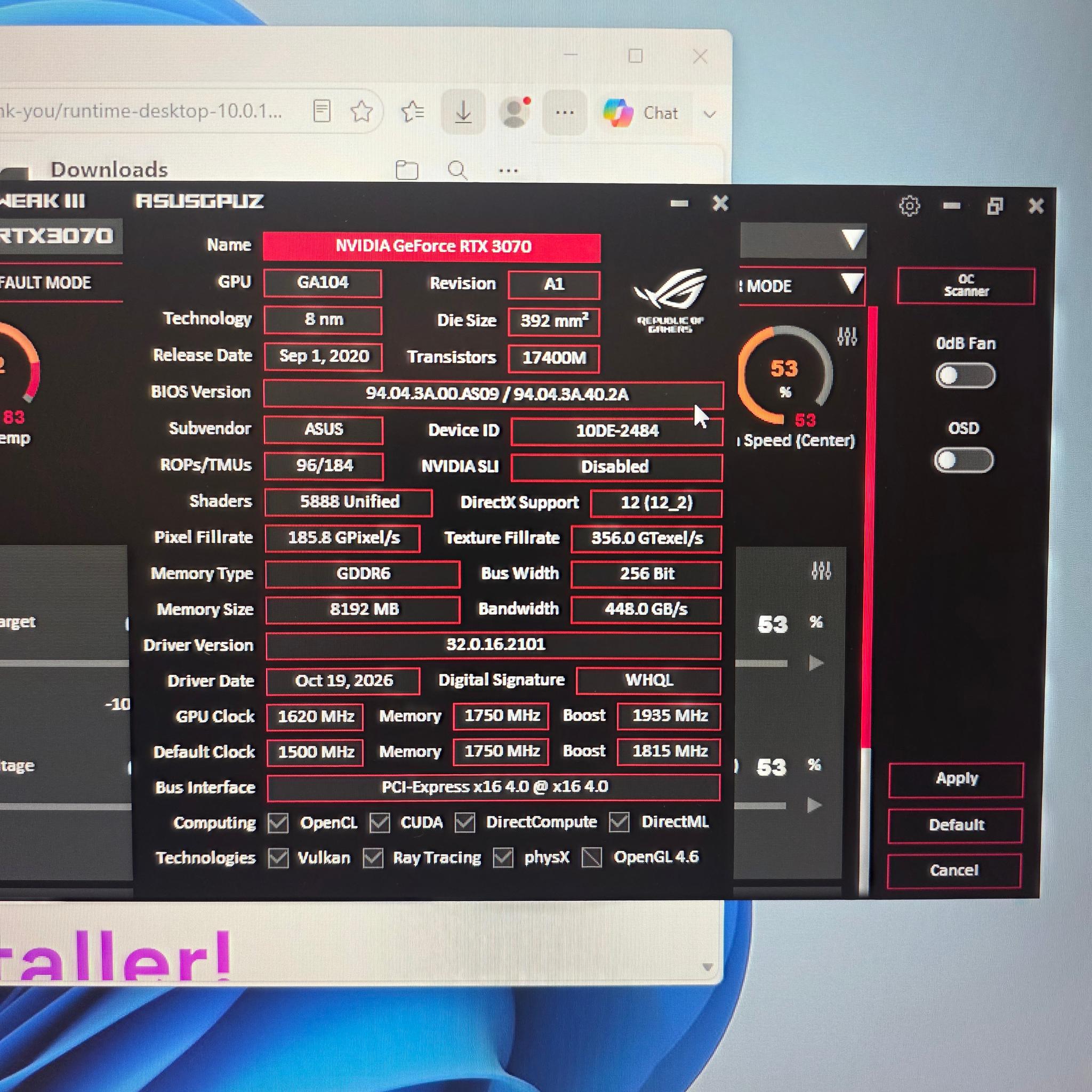 ASUS TUF Gaming PC - RTX 3070 OC, Ryzen 5 5600X3D, 32GB DDR4, 1TB NVMe, Tower 600