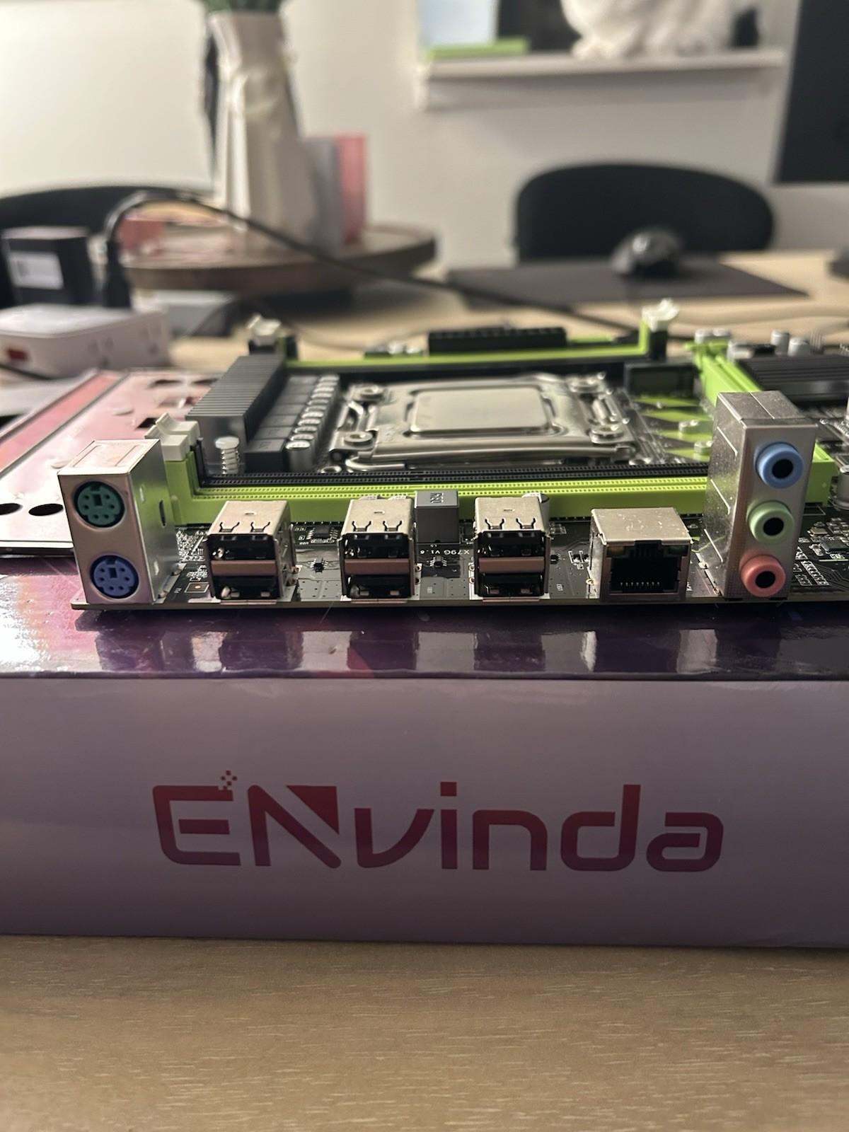 ENVINDA X79 Motherboard LGA 2011-REG DDR3 Memory & ECC w/Xeon 2667v2 CPU Combo