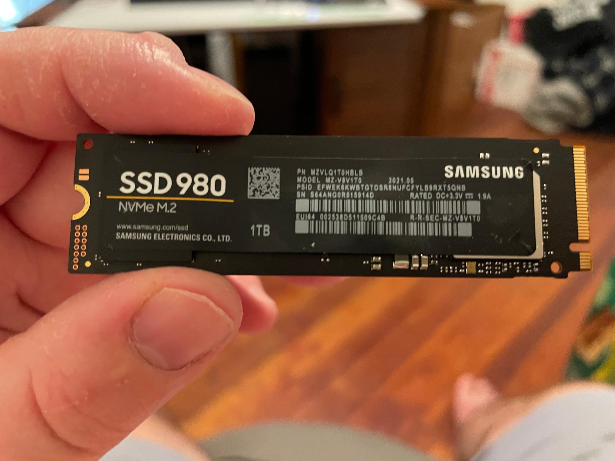 Samsung 980 1TB SSD 