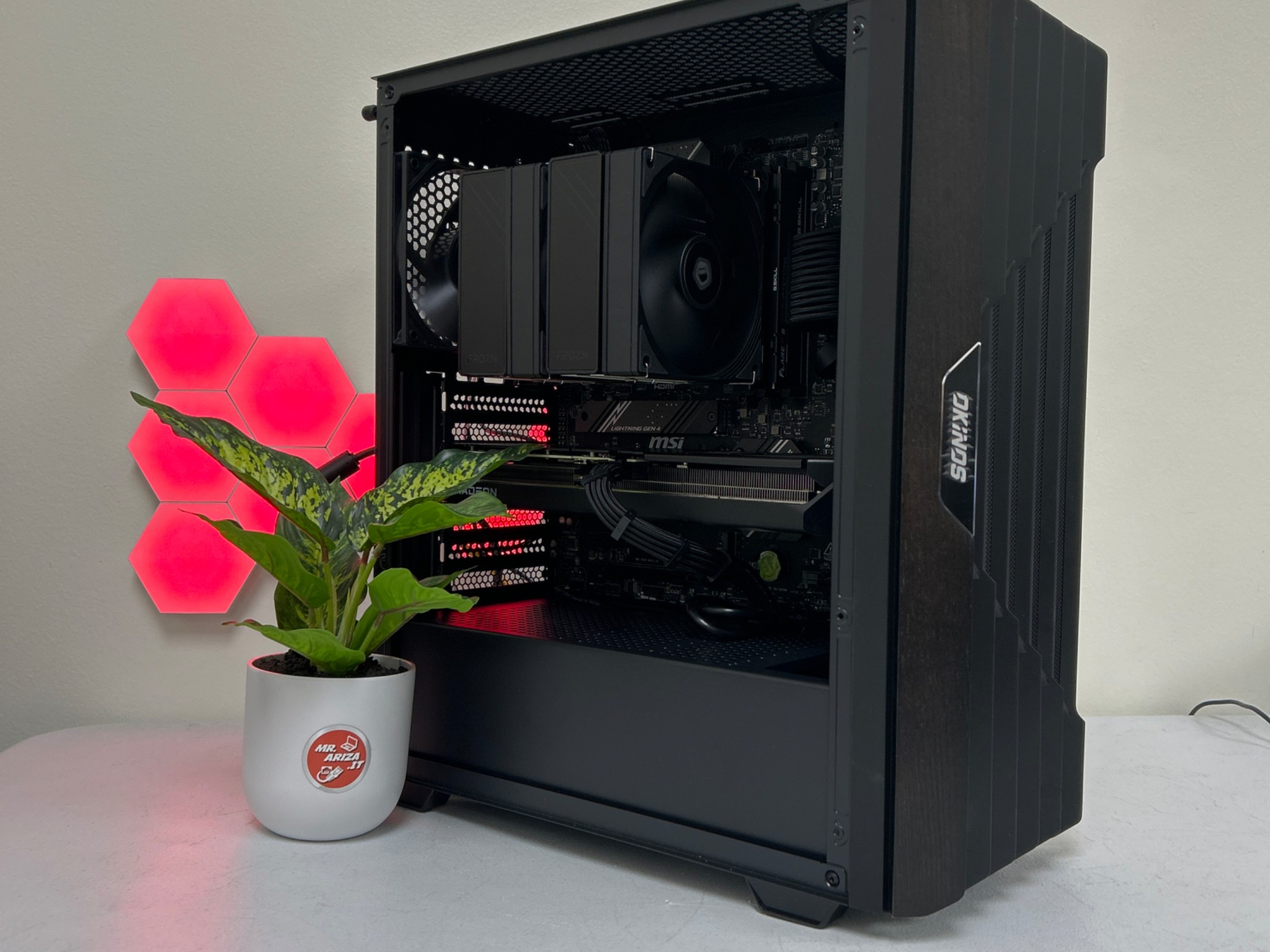 🖤Ryzen 5 7600X – RX 9060 XT 16GB -Wood - 32GB/ 1TB / 750 W Gold🐺⚙️