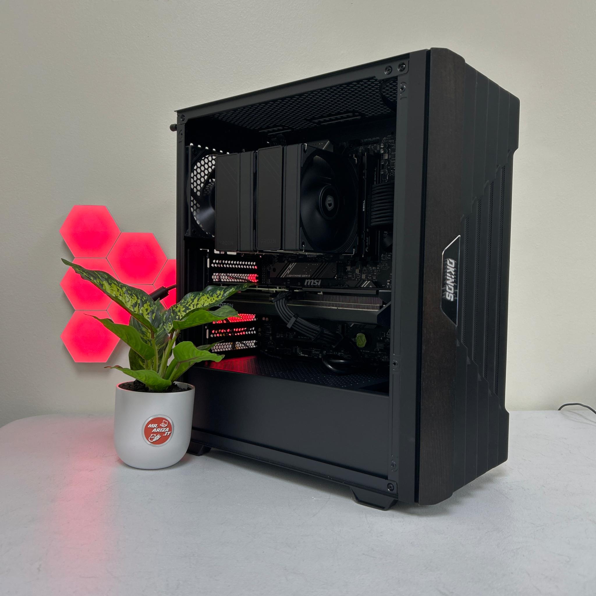 🖤Ryzen 5 7600X – RX 9060 XT 16GB -Wood - 32GB/ 1TB / 750 W Gold🐺⚙️