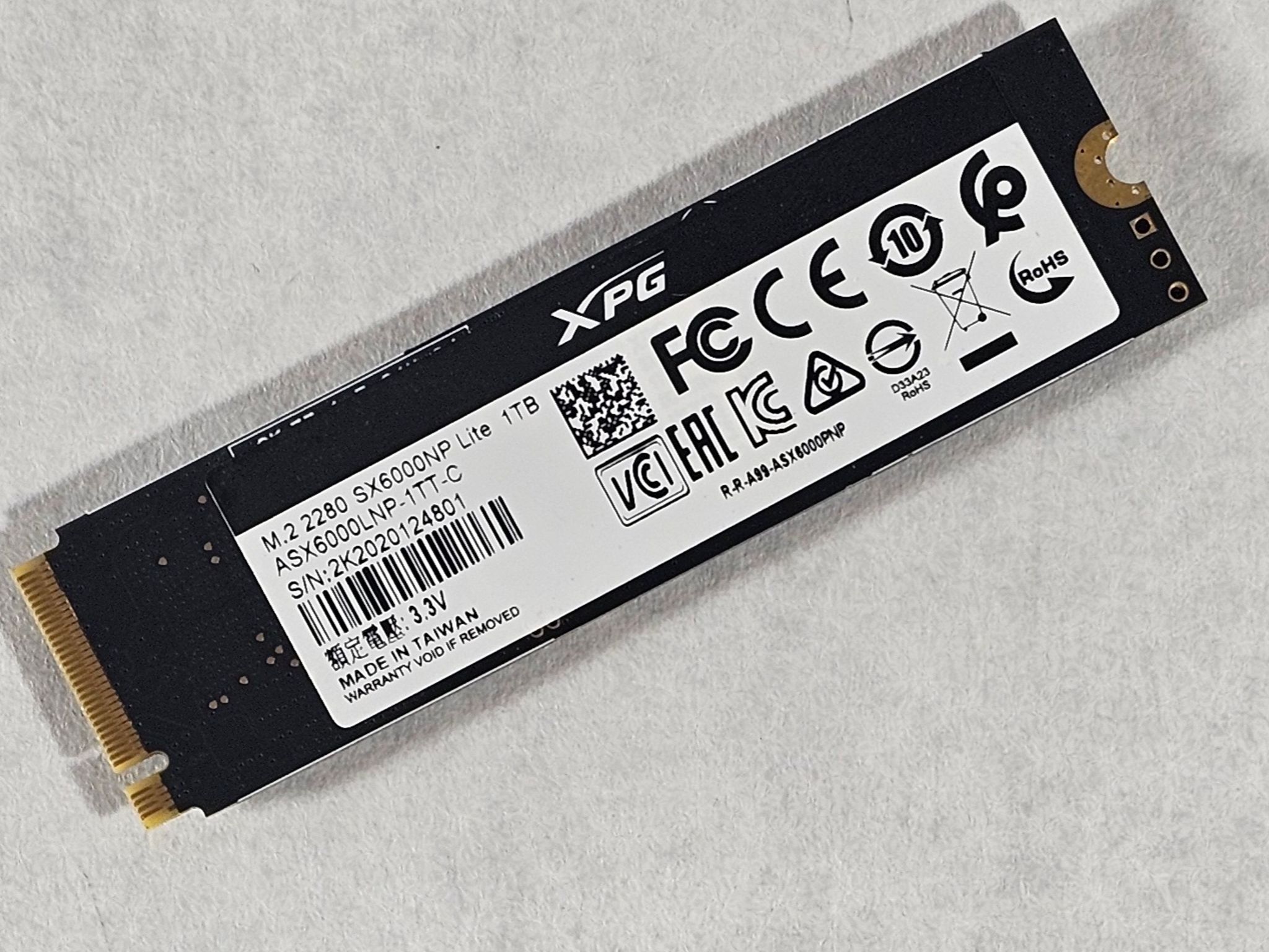 1TB NVMe M.2 SSD ADATA XPG SX6000NP Lite Gen3