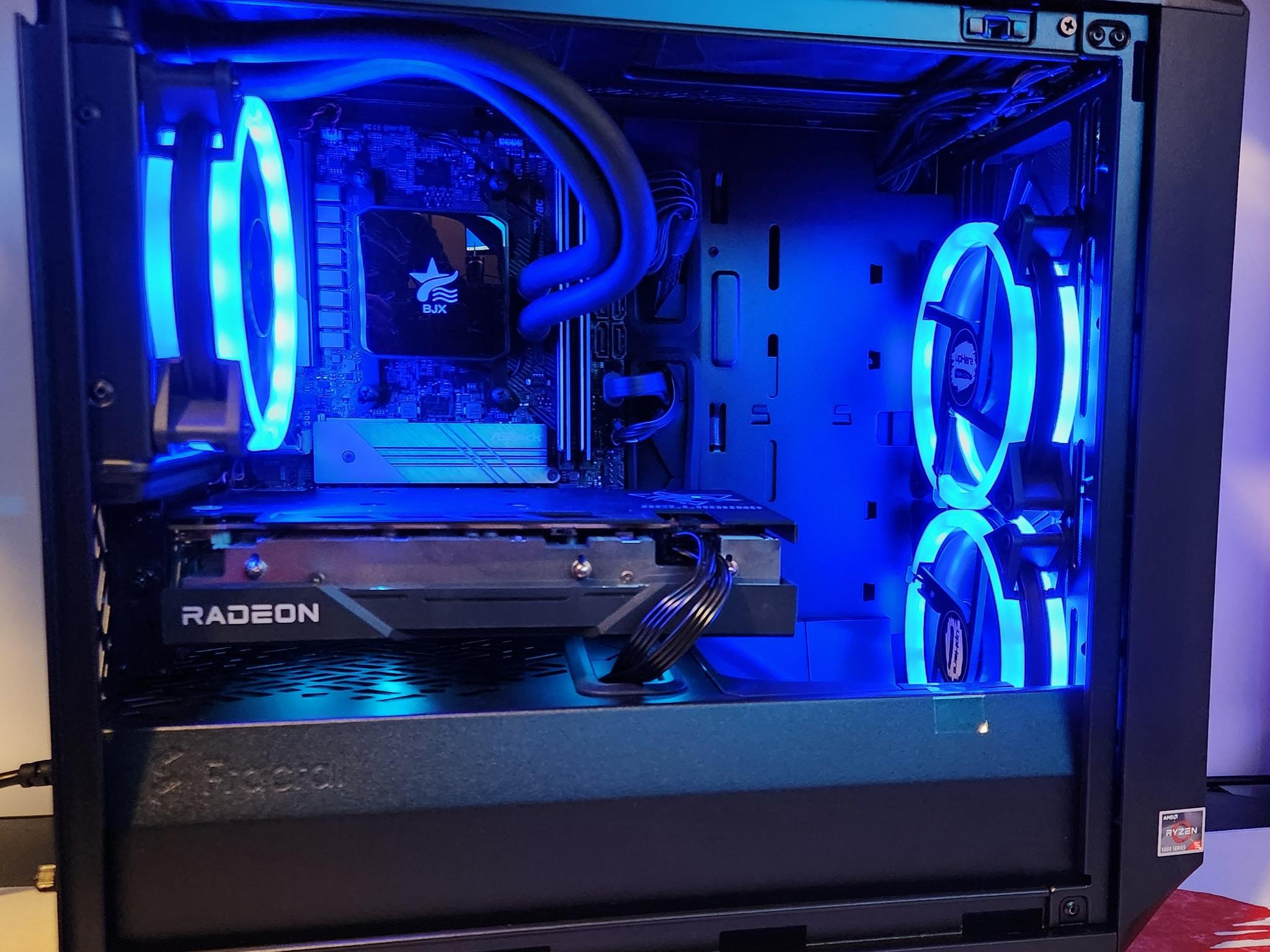 LIQUID COOLED GAMING RIG!  Ryzen 5 / 32GB RAM / 1TB SSD / RX 6600 8GB