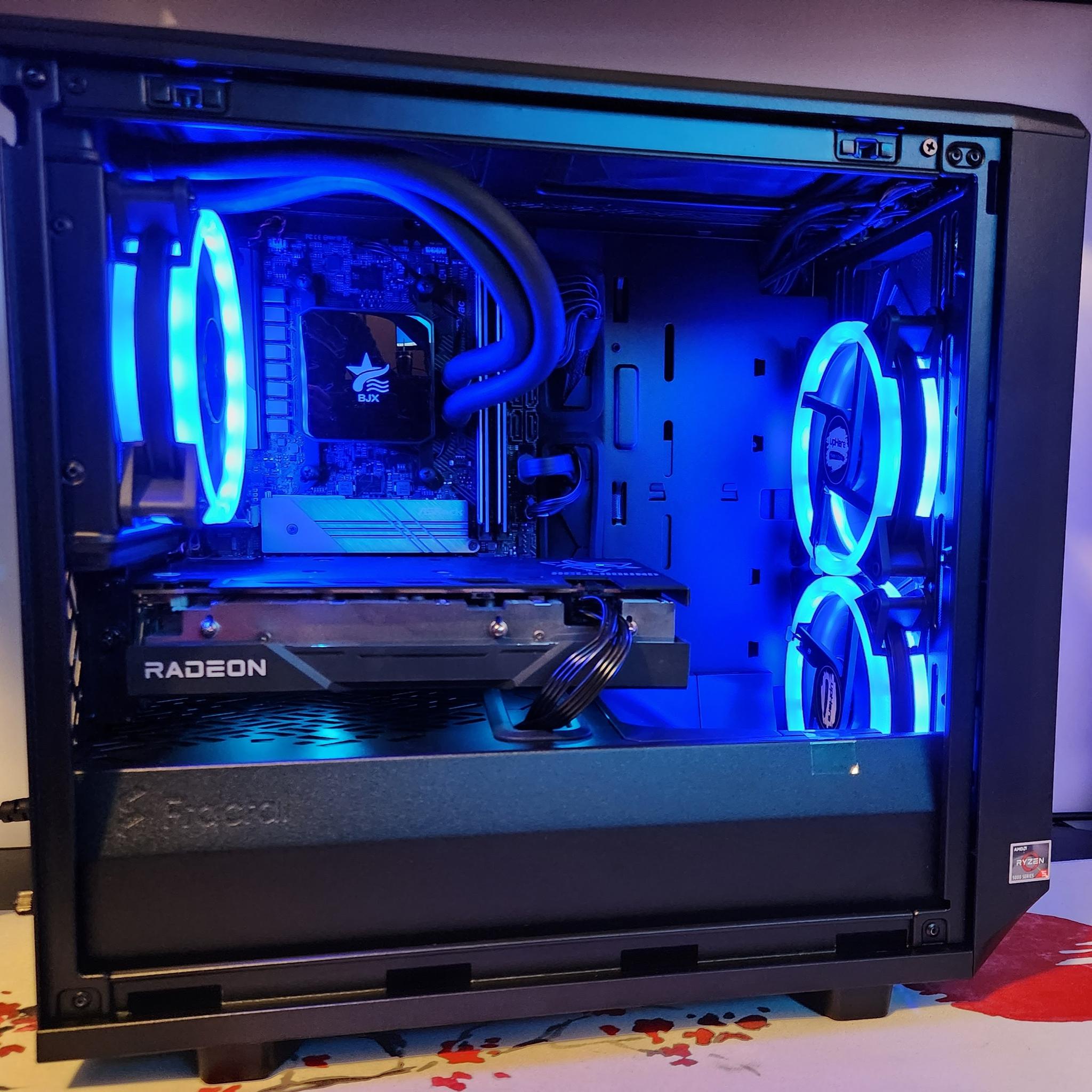 LIQUID COOLED GAMING RIG!  Ryzen 5 / 32GB RAM / 1TB SSD / RX 6600 8GB