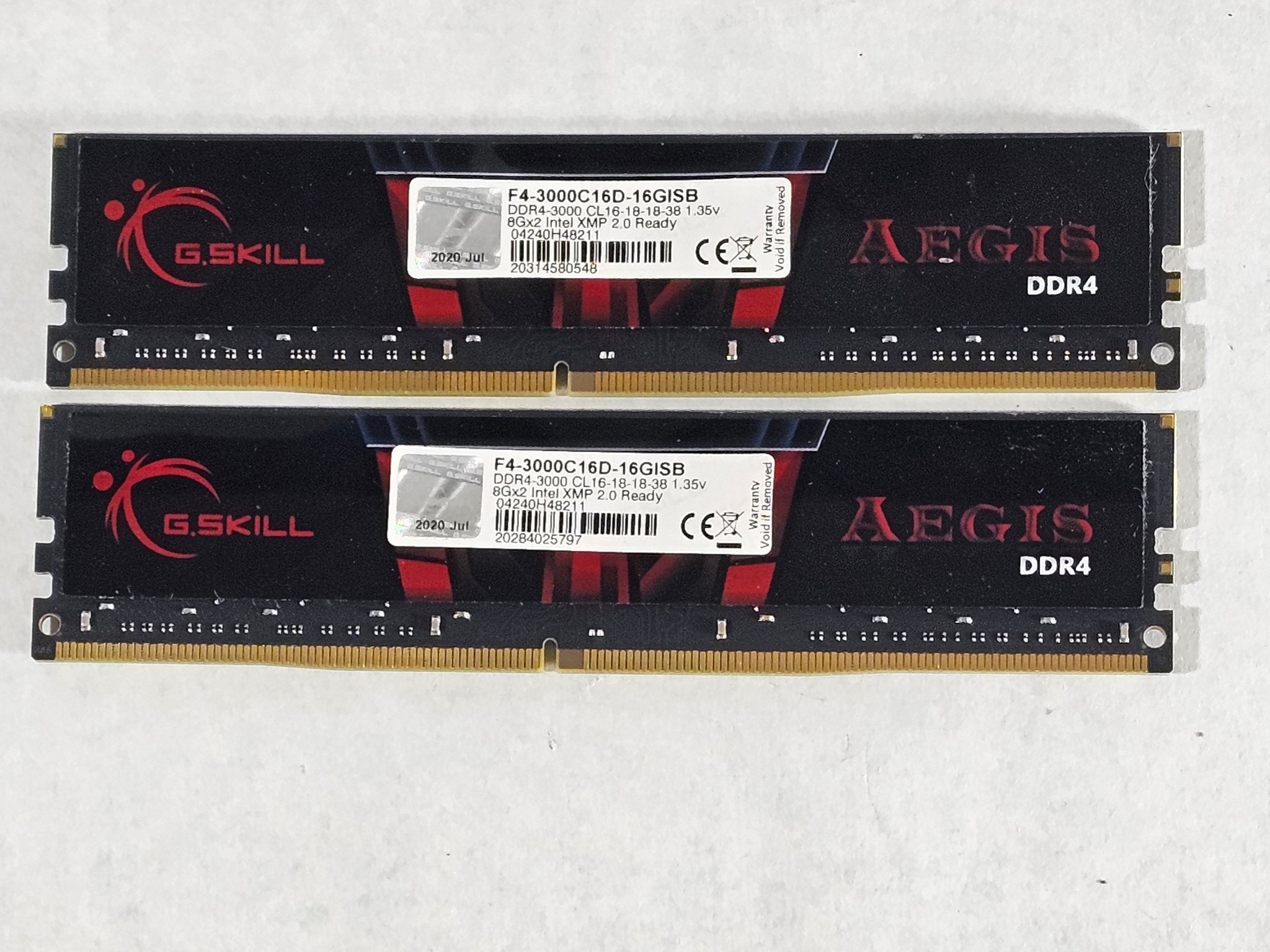 16GB DDR4 (2x8GB) 619 3000MT/s G.Skill AEGIS