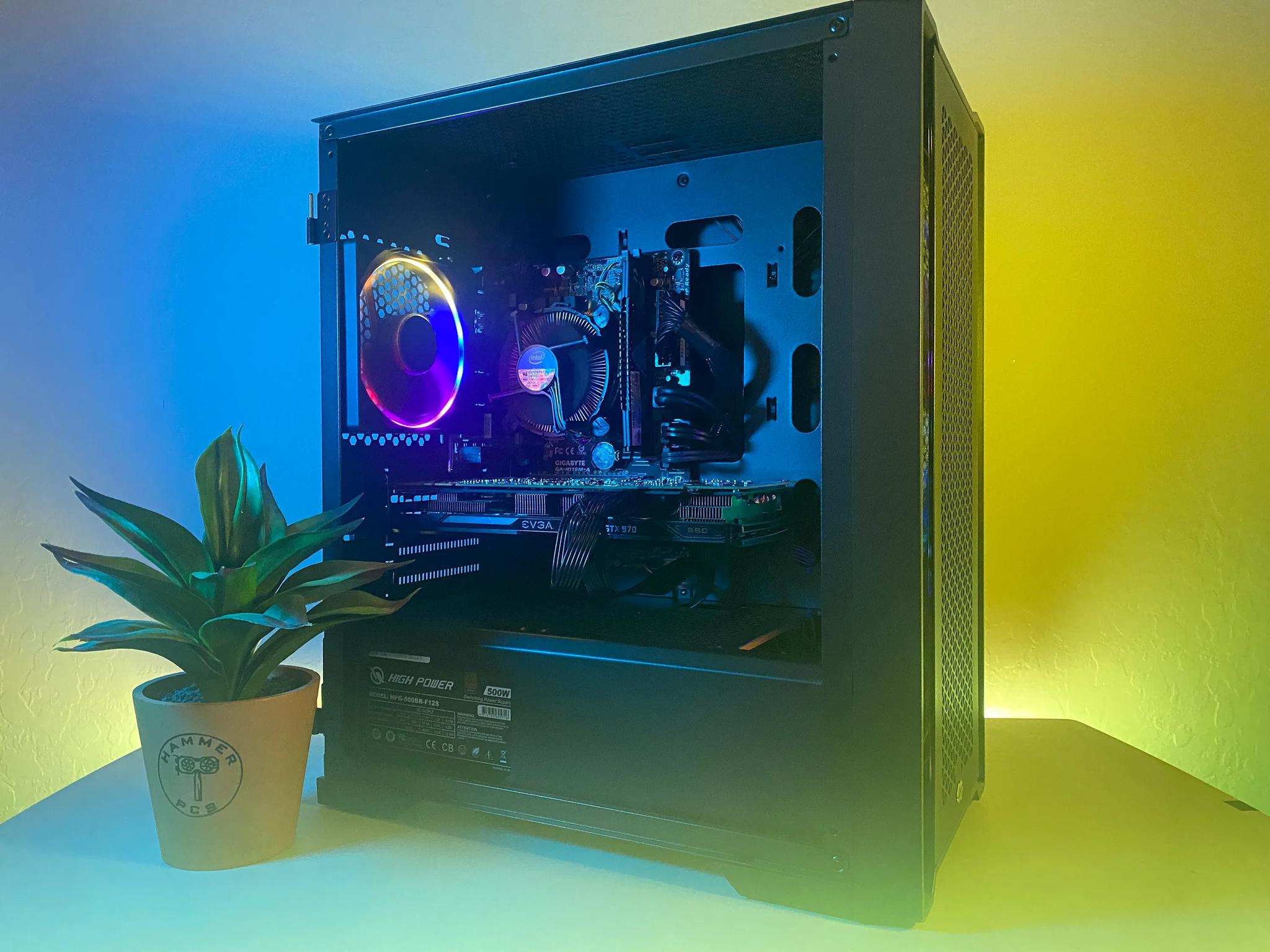 👾 Custom Built RGB Gaming PC 👾 | Windows 11, GTX 970, Intel i5 | Fortnite, Valorant, and more!