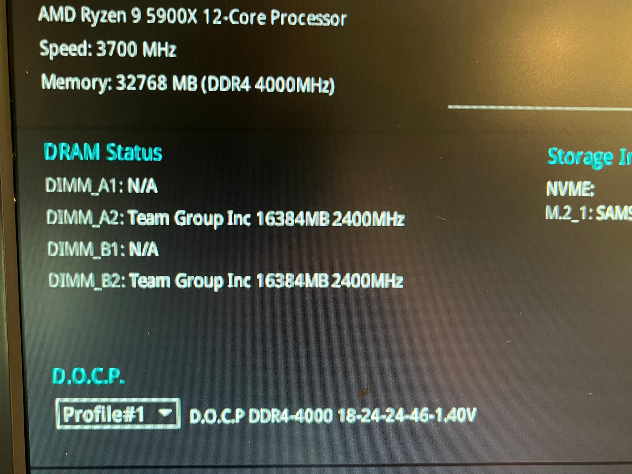 32Gb (2x16Gb) 4000MHz DDR4 TeamGroup VULCAN Z Desktop Memory
