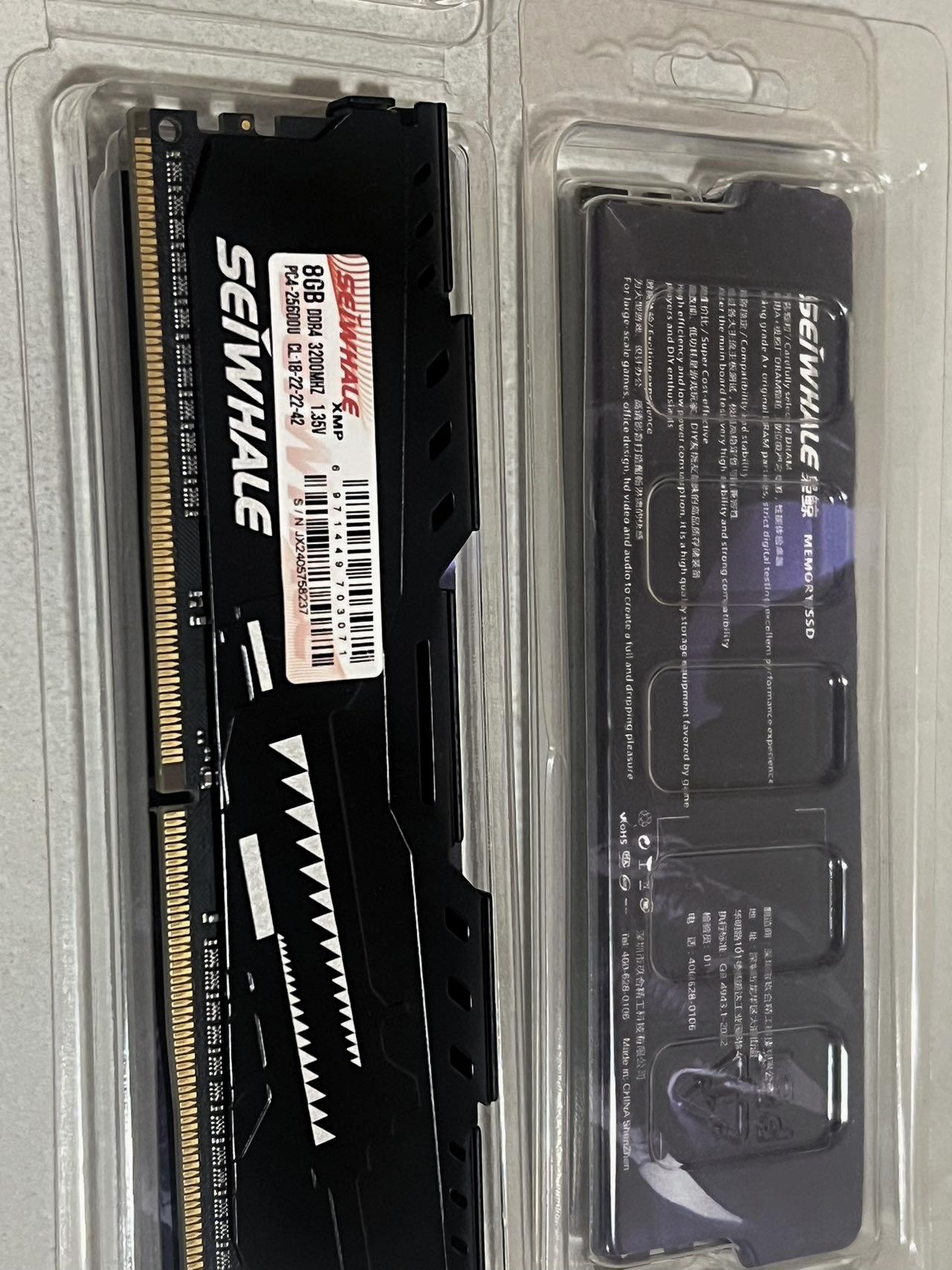 DDR4 3200Mhz SeiWhale 16GB (2 x 8GB) CL18-22-22-42  Read the description ！！