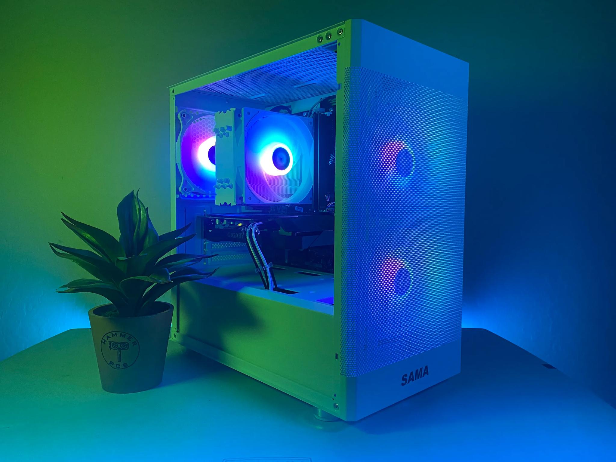 💎 Custom Built White RGB Gaming PC 💎| Windows 11 | Fortnite, GTA, Rainbow 6, and more!