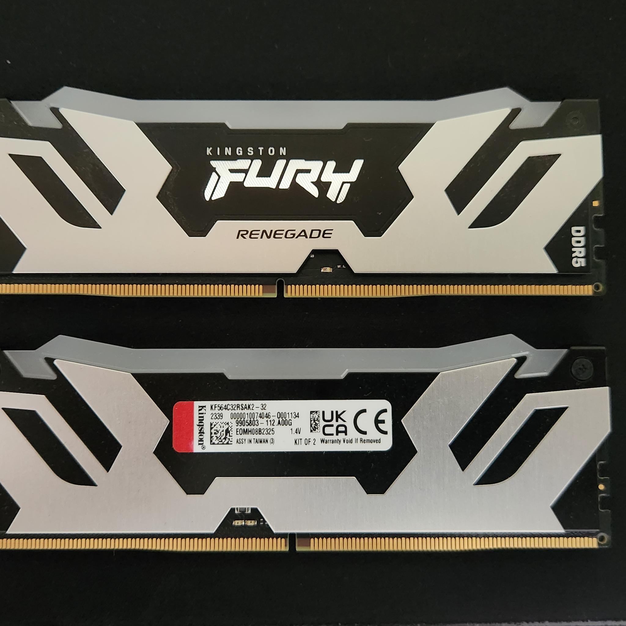 Kingston FURY Renegade/ RGB 32GB (2x16GB)/ 6400MT/s DDR5