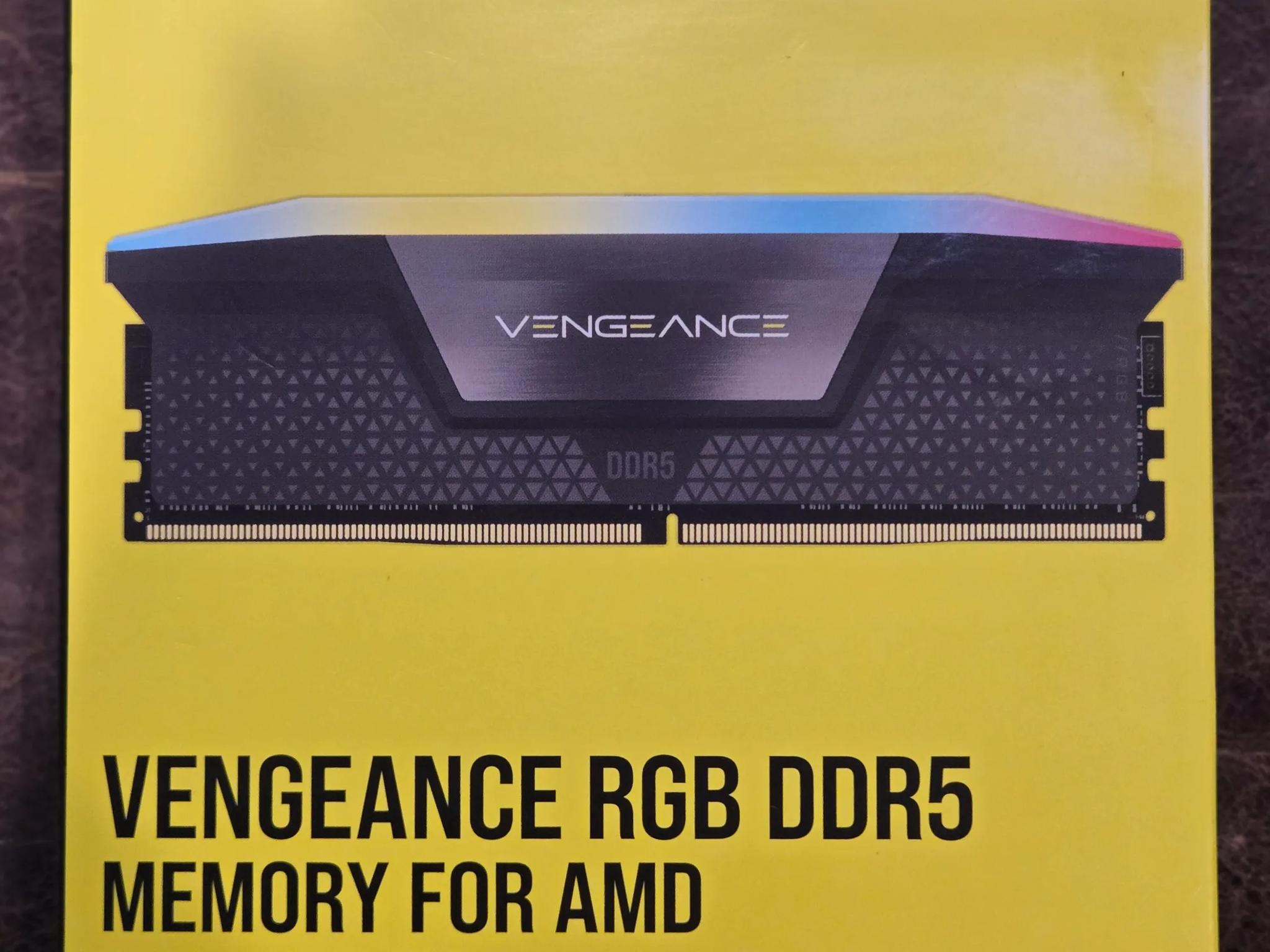 Corsair VENGEANCE RGB 32GB (2 x 16GB) DDR5-6000 PC5-48000 CL36