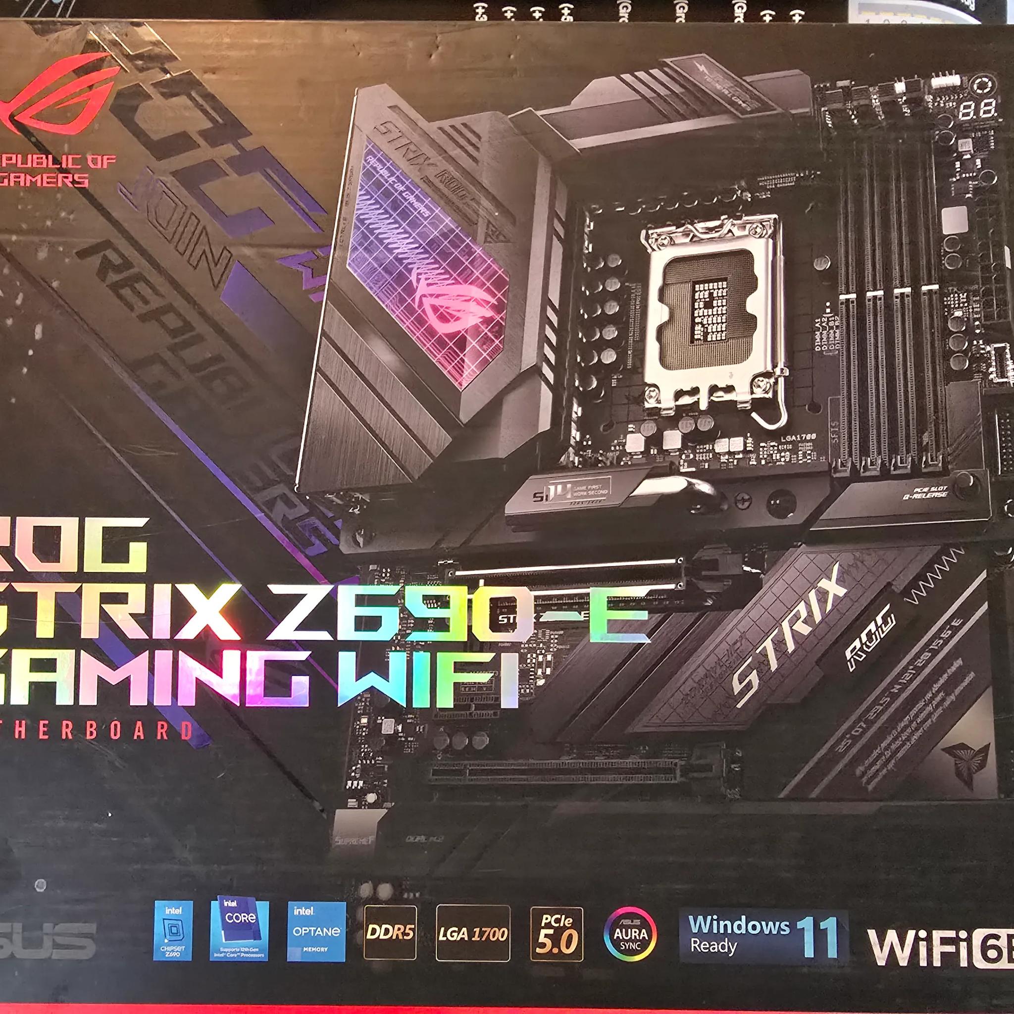 Intel 12900k and ASUS Z690 Motherboard and DDR 5 RAM