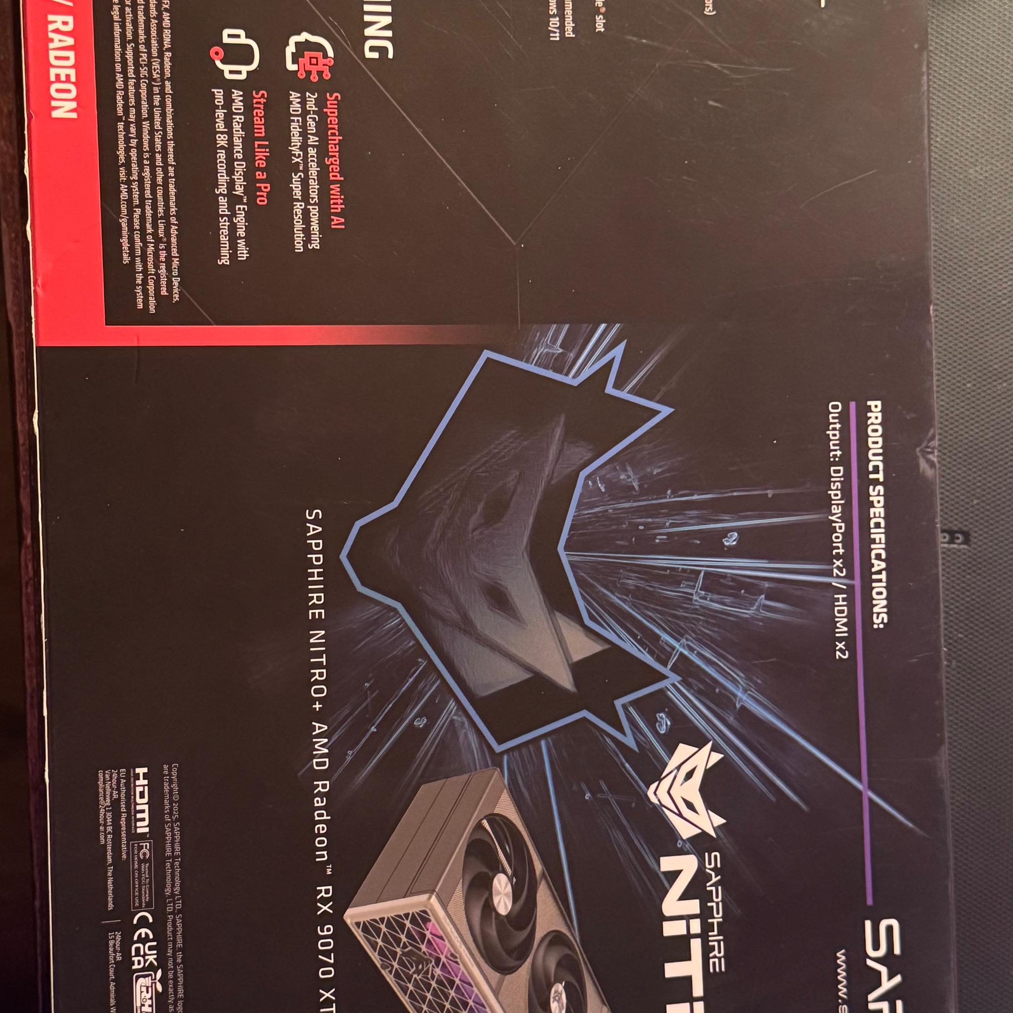 SAPPHIRE NITRO+ RX 9070 XT WITH LTT PTM 7950 & UPSIREN UTP 8