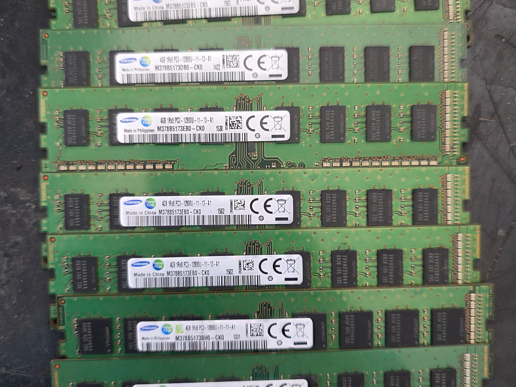 Samsung, Atech, Lenovo, HP, Elpida Used Memory Ram