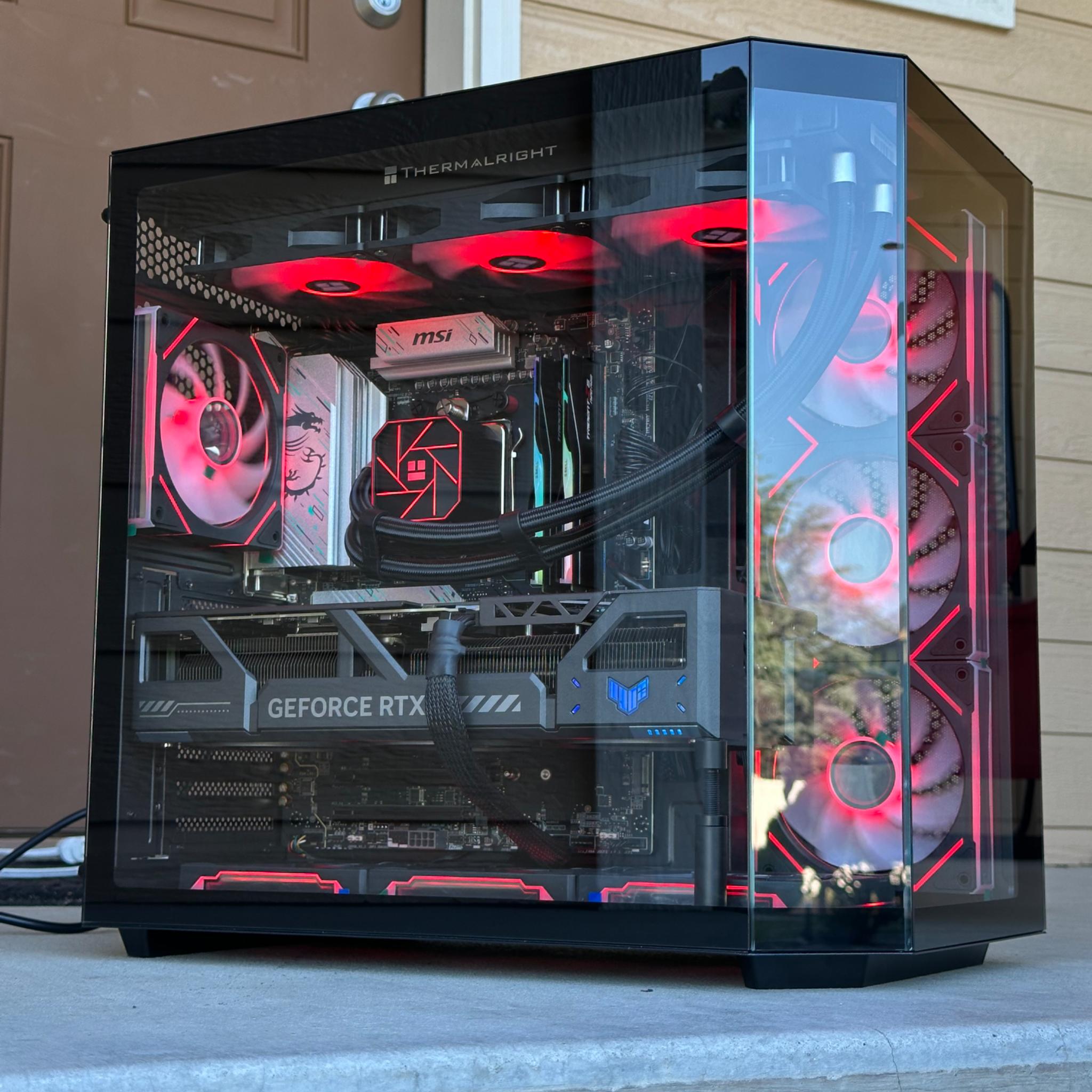 Rtx 5080 \ Ryzen 7 9800X3D \ 32GB DDR5 \ 2TB nvme ssd \ 1000w Gold psu \ Windows 11 Pro