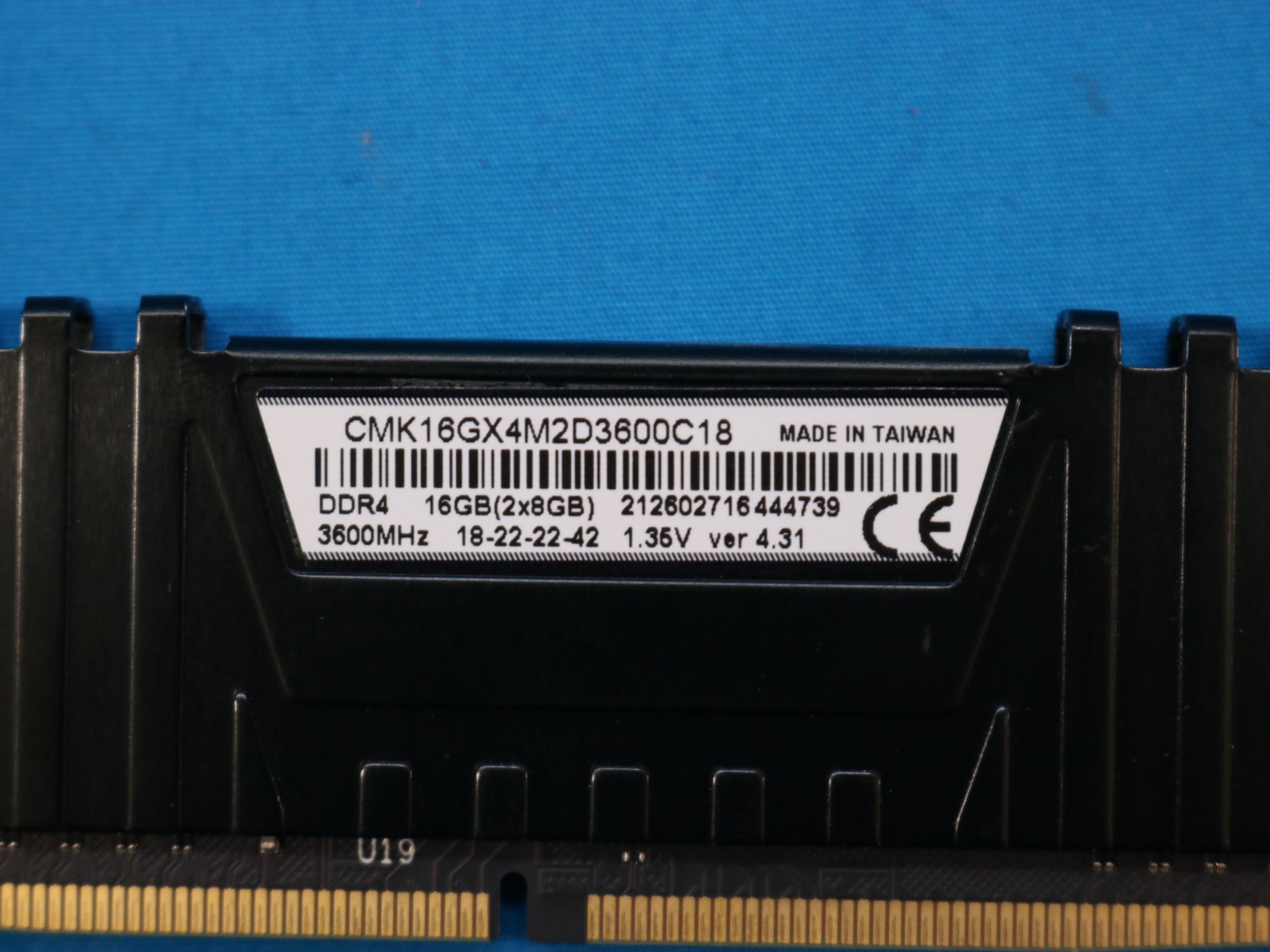 2x8GB - 3600mhz Mixed Kit - Corsair / KLEVV - DDR4 RAM - 4144116496