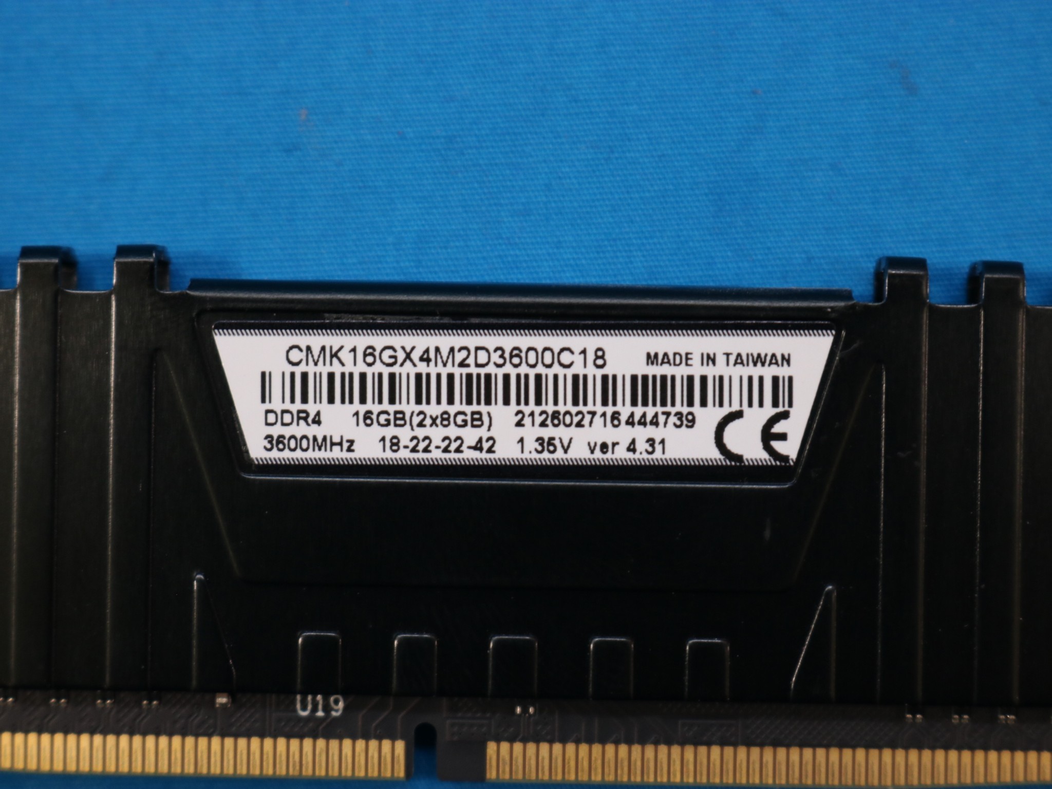 2x8GB - 3600mhz Mixed Kit - Corsair / KLEVV - DDR4 RAM - 4144116496