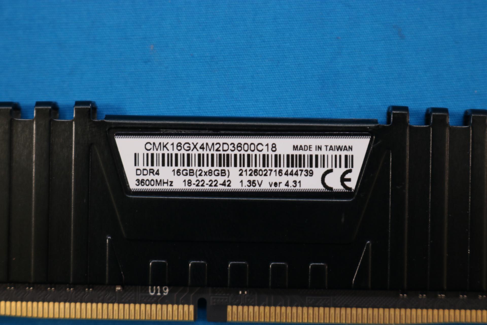 2x8GB - 3600mhz Mixed Kit - Corsair / KLEVV - DDR4 RAM - 4144116496