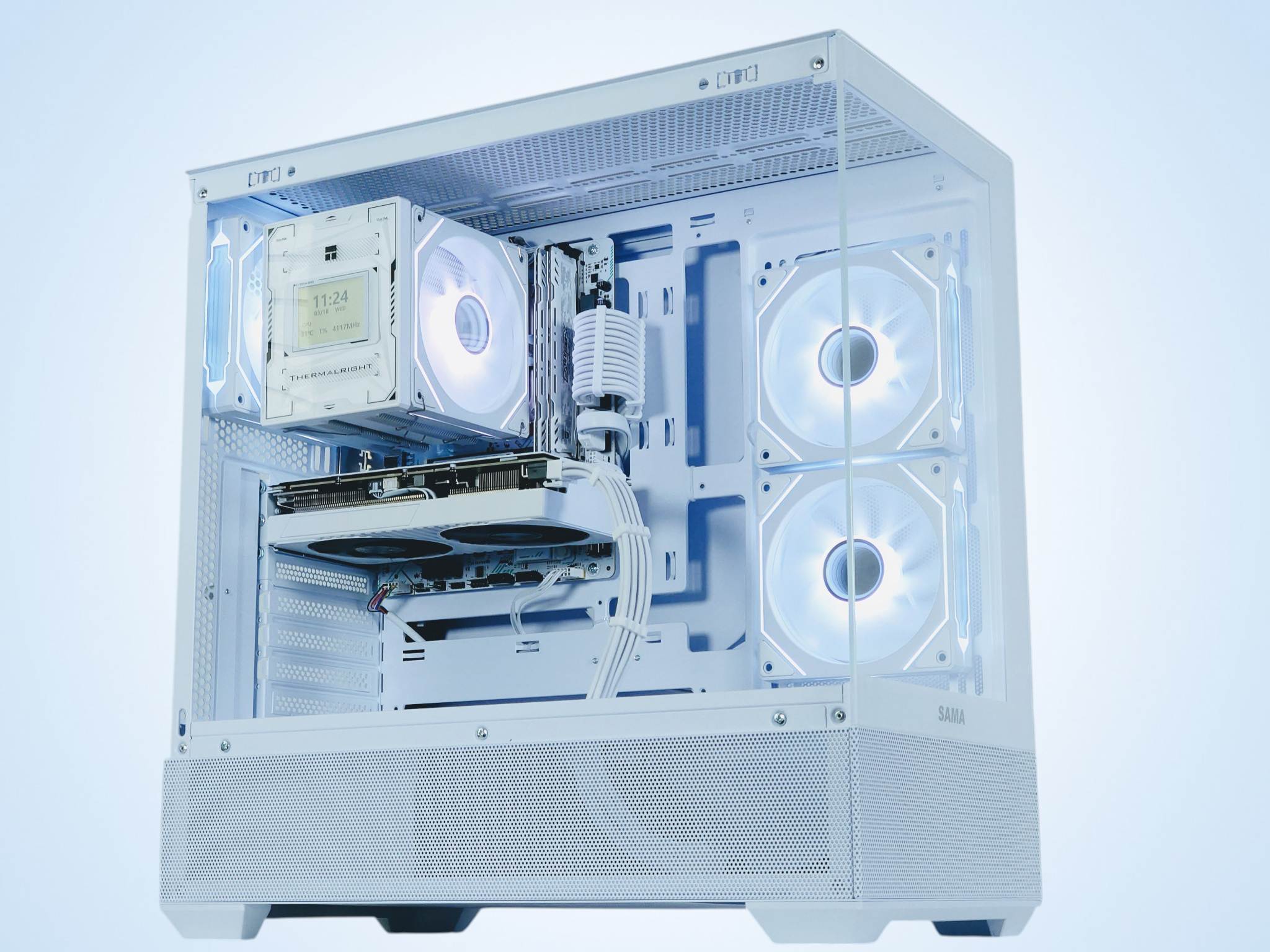 🌬️🥶Gaming PC🧊Nvidia RTX 3060 Ti 8GB❄️AMD Ryzen 5 3600❄️16GB DDR4❄️ 512GB NVME SSD