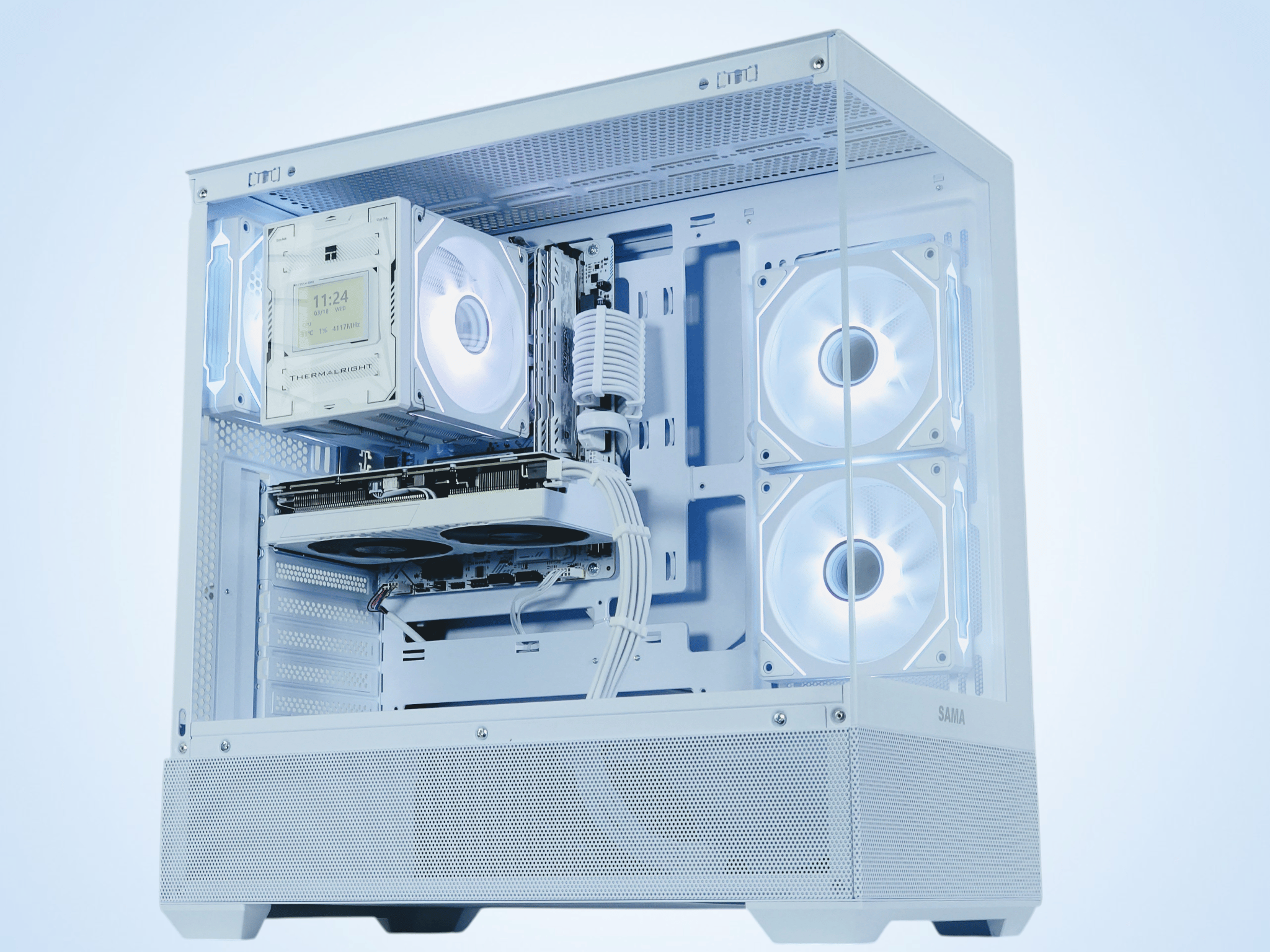🌬️🥶Gaming PC🧊Nvidia RTX 3060 Ti 8GB❄️AMD Ryzen 5 3600❄️16GB DDR4❄️ 512GB NVME SSD