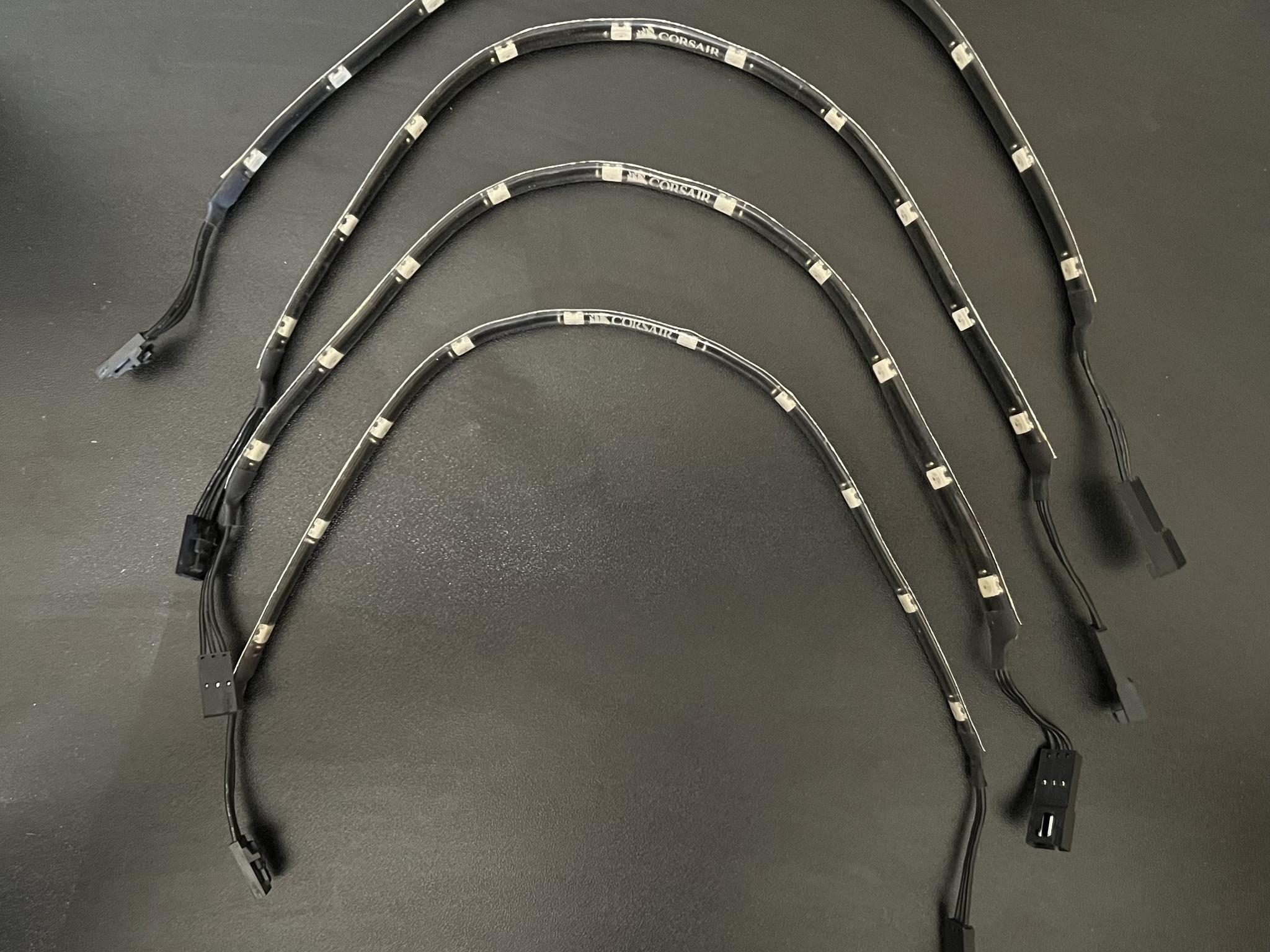 x4 Corsair iCUE LINK LS430 Aurora RGB Light Strips - 430mm Kit (adhesive still intact)