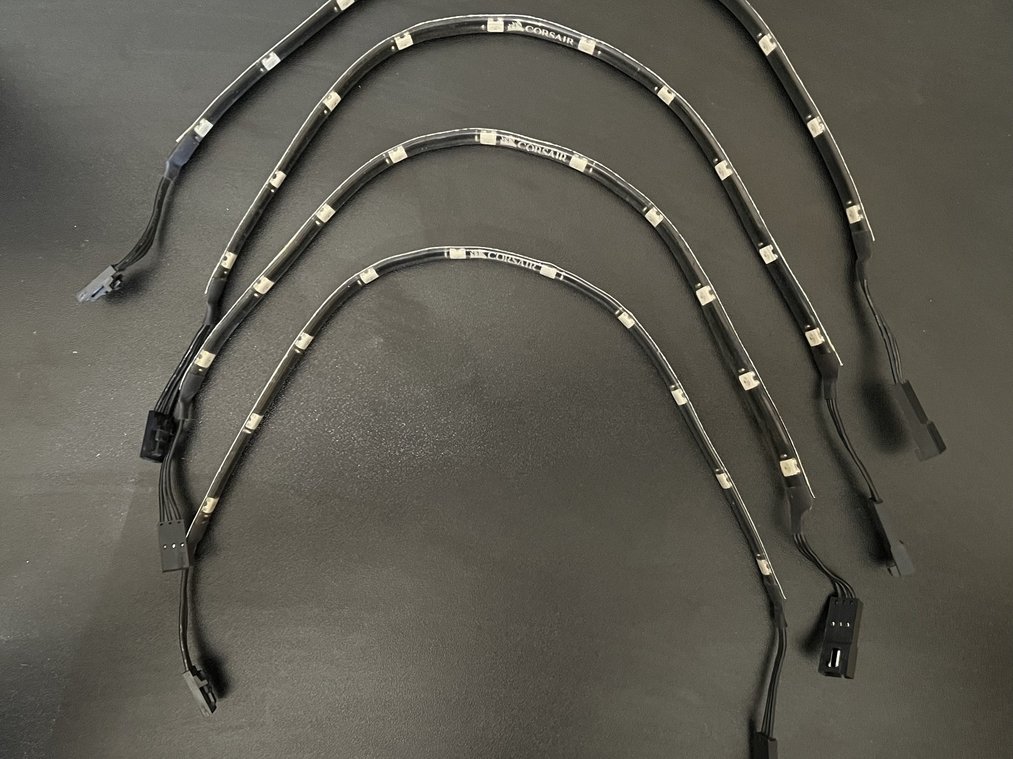 x4 Corsair iCUE LINK LS430 Aurora RGB Light Strips - 430mm Kit (adhesive still intact)