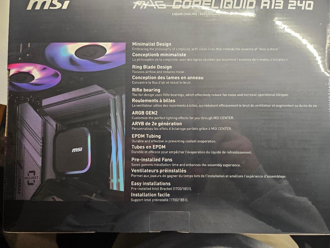MSI Coreliquid a13 240