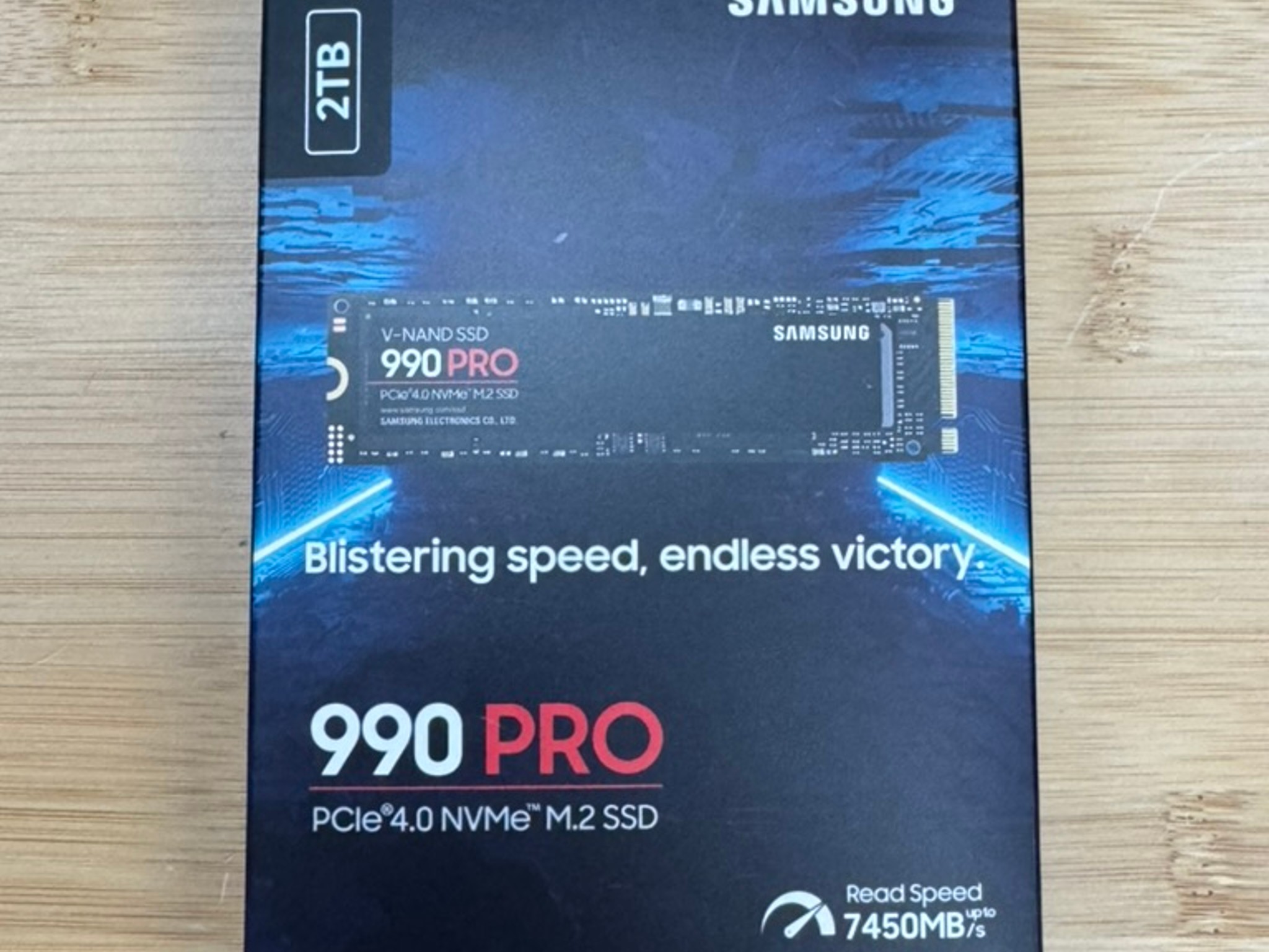 Samsung 990 Pro 2TB SSD NVMe m.2 GEN4 7450MB/s