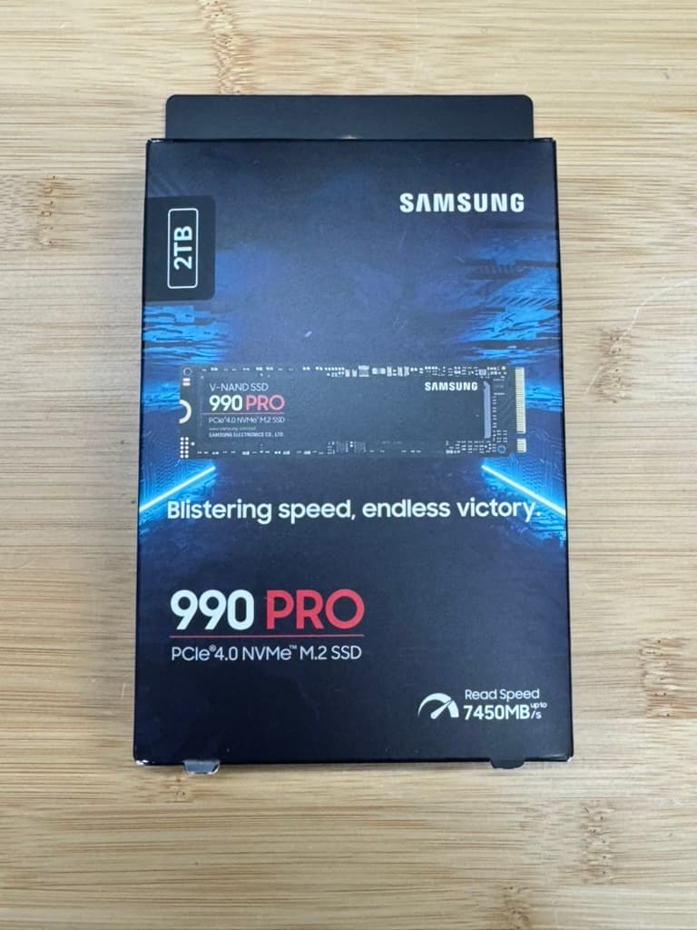 Samsung 990 Pro 2TB SSD NVMe m.2 GEN4 7450MB/s