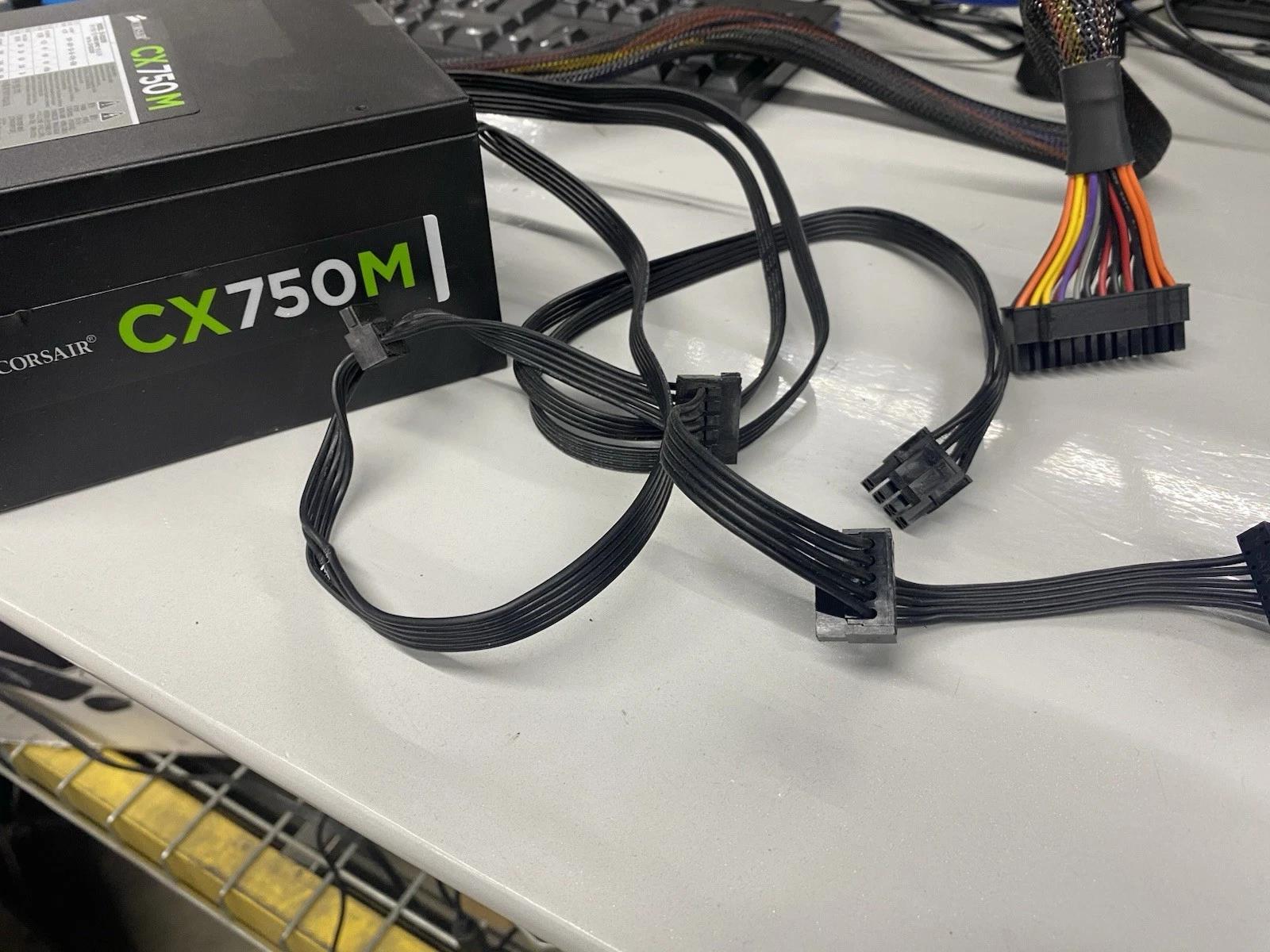Corsair CX750M 80+ Bronze Semi-Modular PSU CP-9020061 - No PCIe Cable