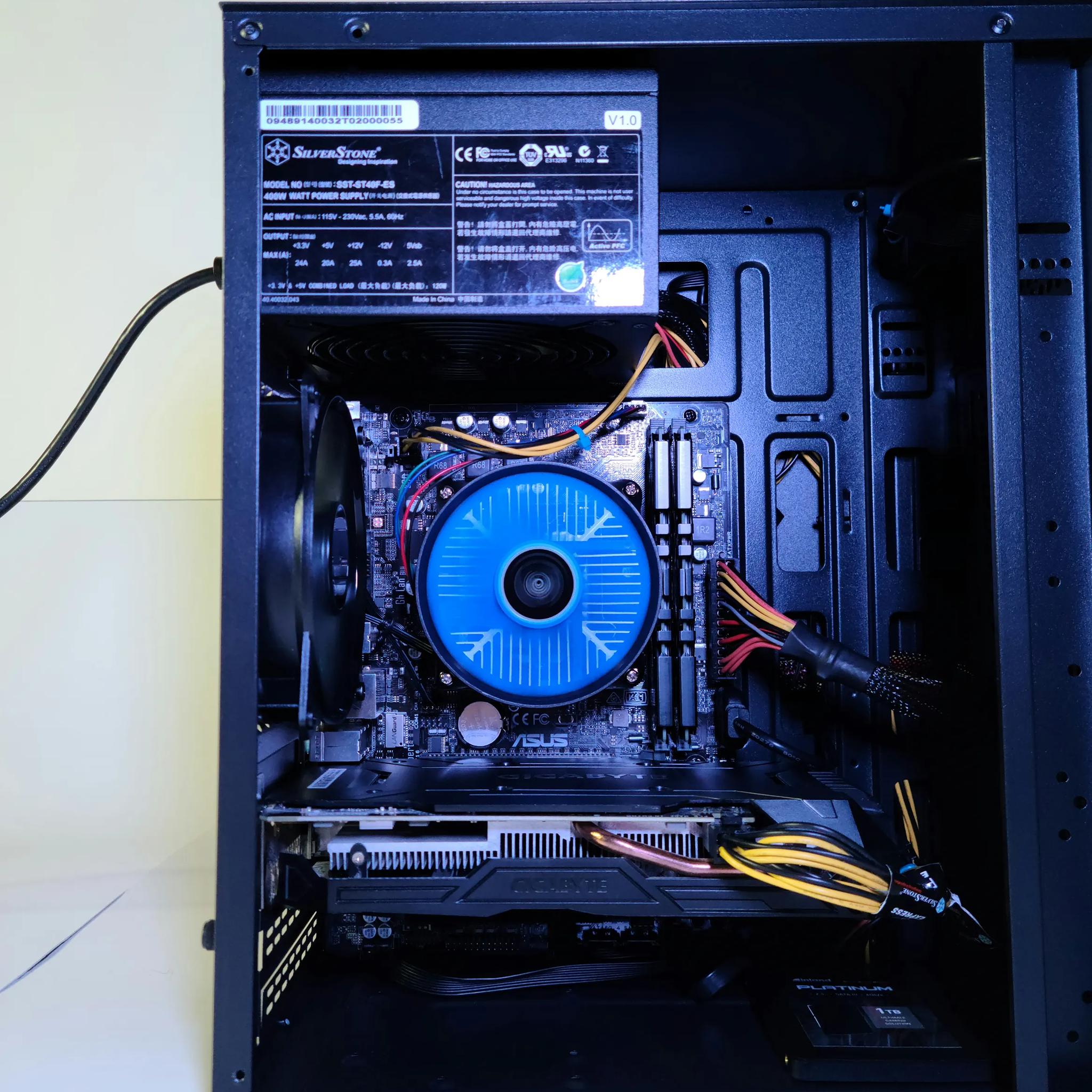 Myny60 Gaming PC Custom Windows 10 Pro GTX 1060 Micro ATX Intel Powerhouse(wifi)