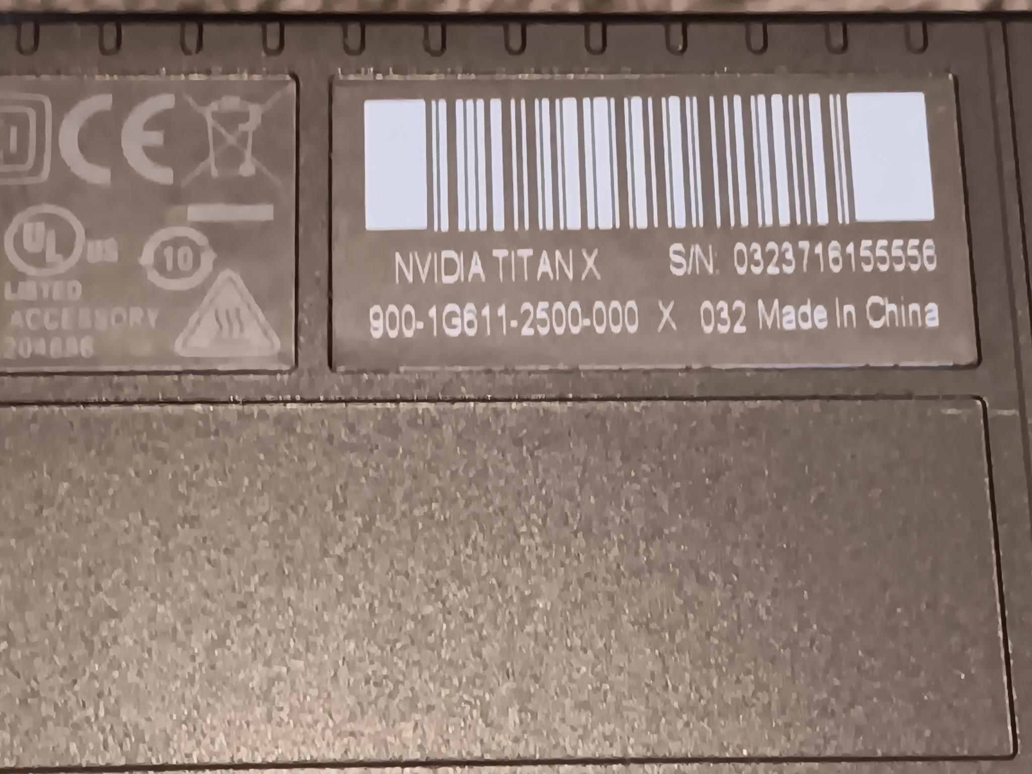 Nvidia Titan X Pascal 12GB *PLEASE READ DESCRIPTION CAREFULLY*