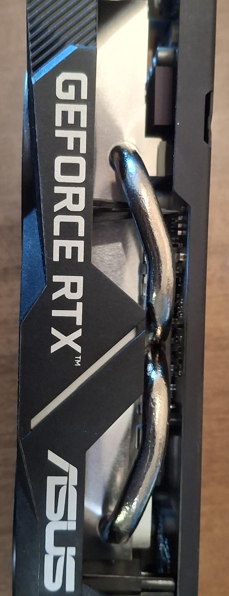 Gently Used Black ASUS NVIDIA GeForce RTX 2060 Dual Overclocked 6GB GDDR6 Graphics Card