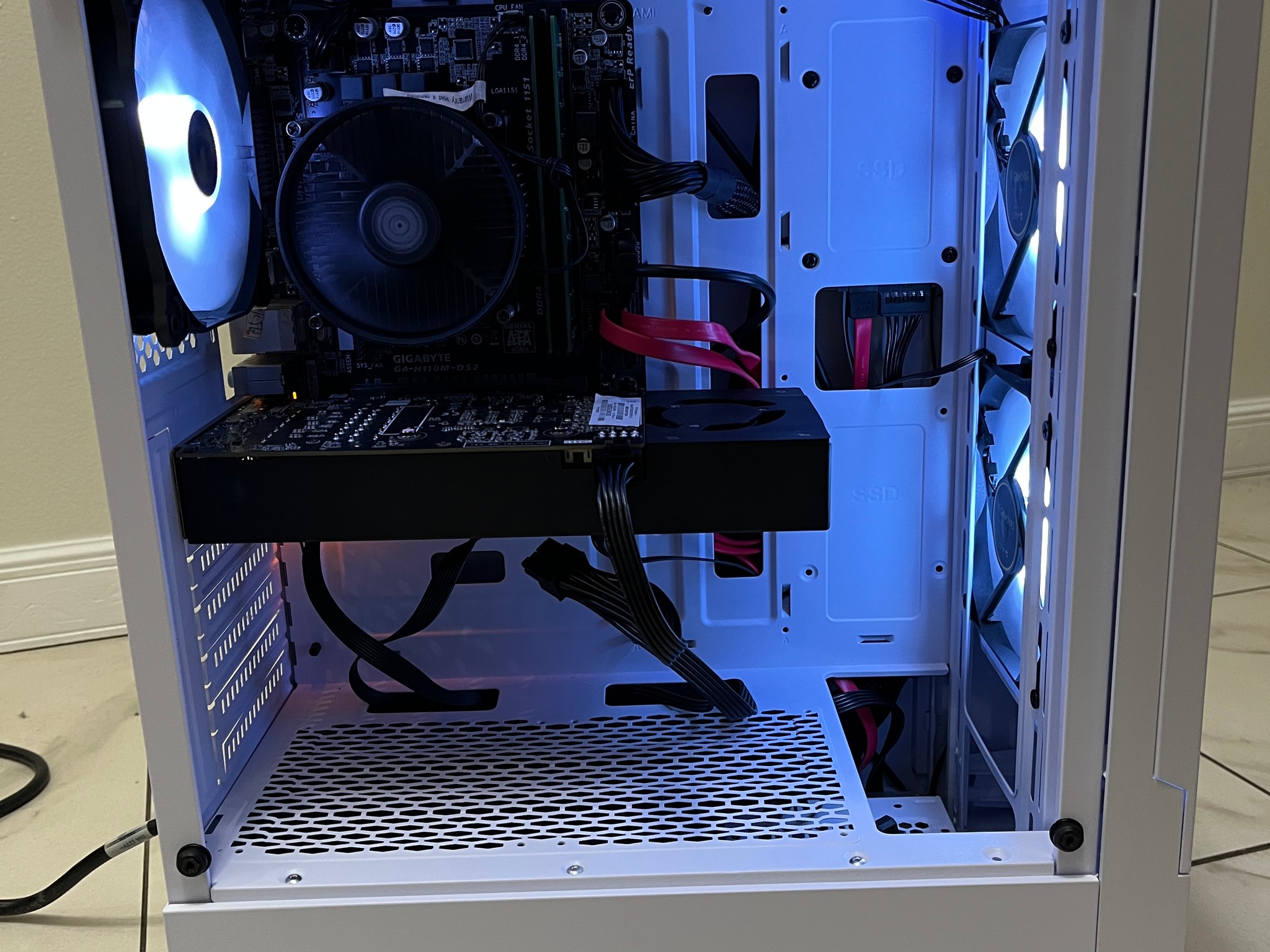 NVIDIA RTX 2060, Intel i5-7500, 12GB RAM, 870 GB Storage, RGB Gaming PC w/ Wi-Fi & Bluetooth