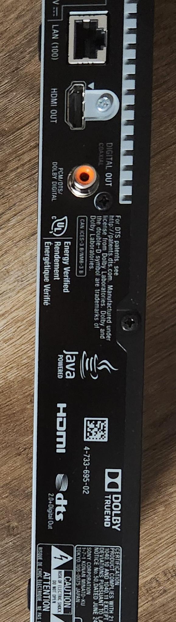 Sony 4k upscaling Blu ray player