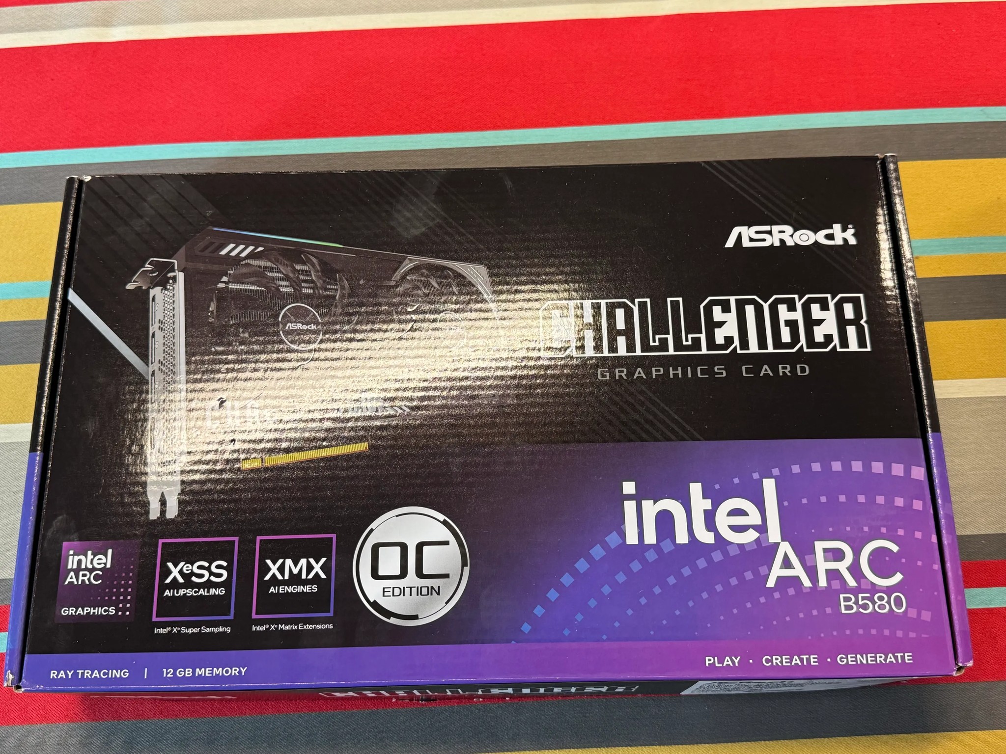 ASROCK Intel Arc B580 Challenger 12GB GDDR6 OC Graphics Card