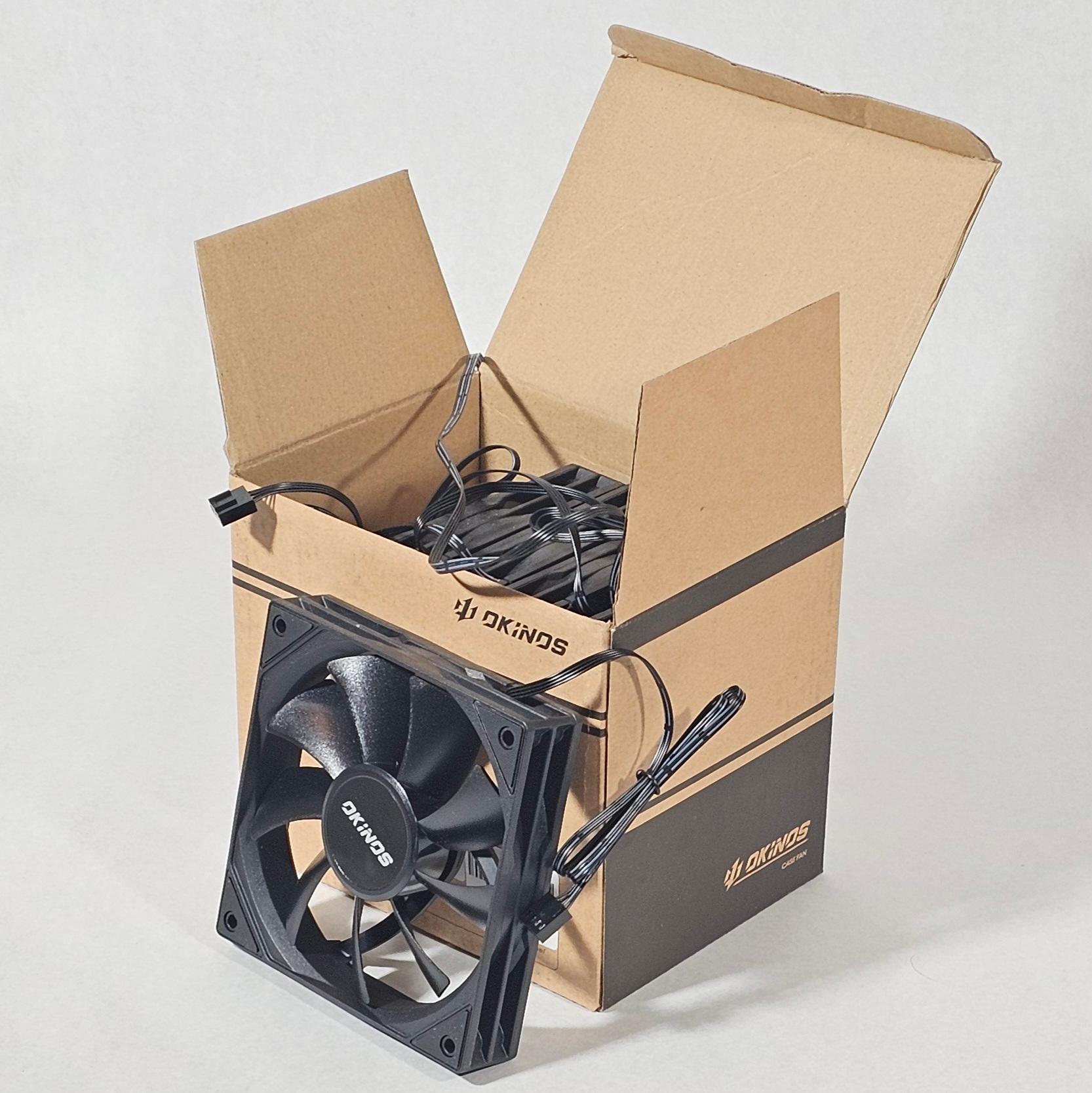 Box of (5) 120mm Okinos PC Fans Lot