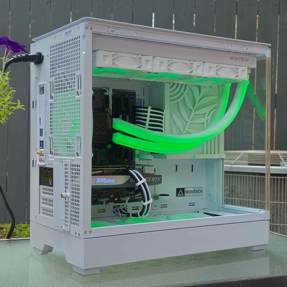 🤍Custom White RGB Gaming PC🤍 • Nvidia 4060, Intel i7, 16GB RAM, SSD • Plug n' Play Ready
