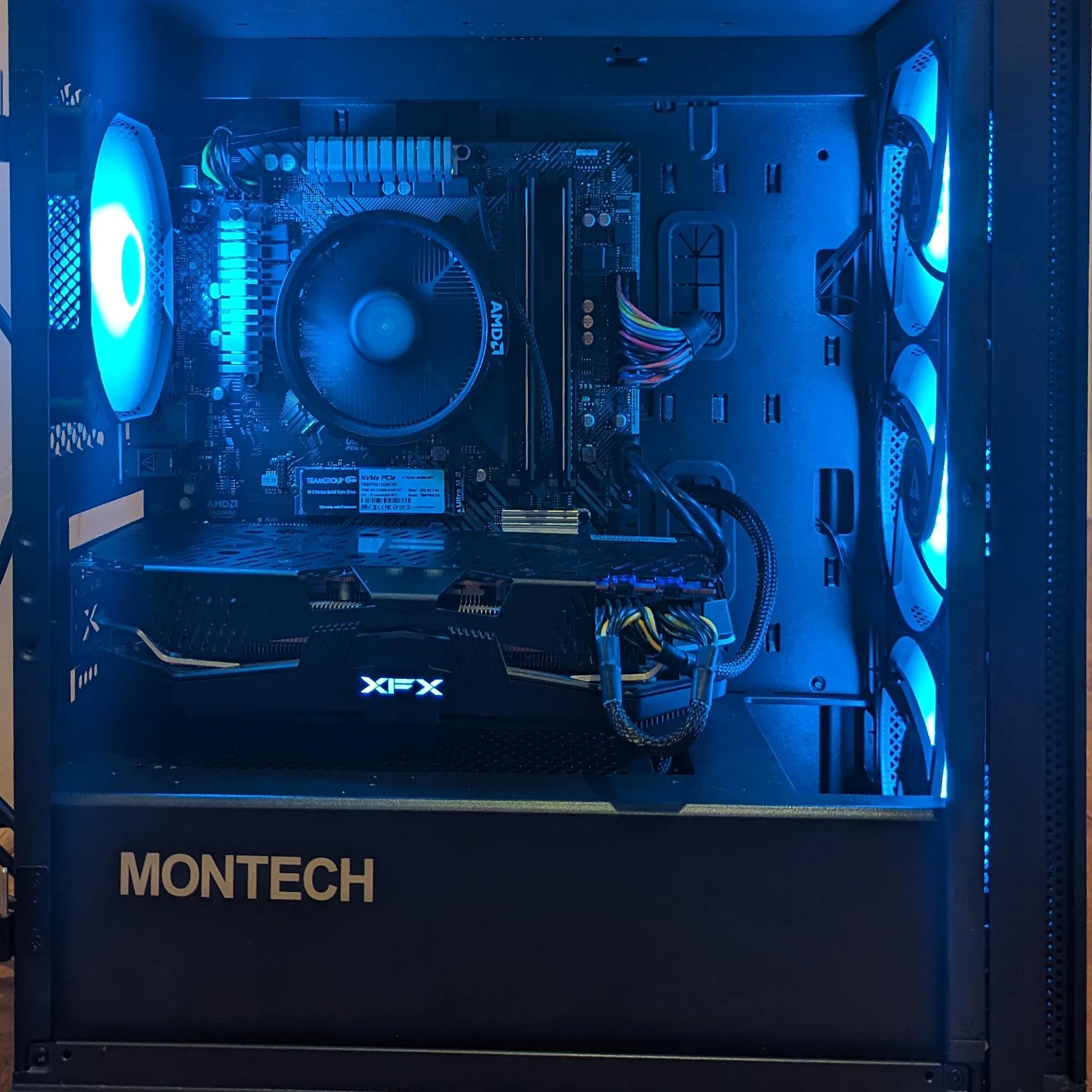 ⚫🌈 1080p Beast | RX 5700 XT | Ryzen 5 3600 | Wi-Fi + Bluetooth | Windows 11 Pro ACTIVATED