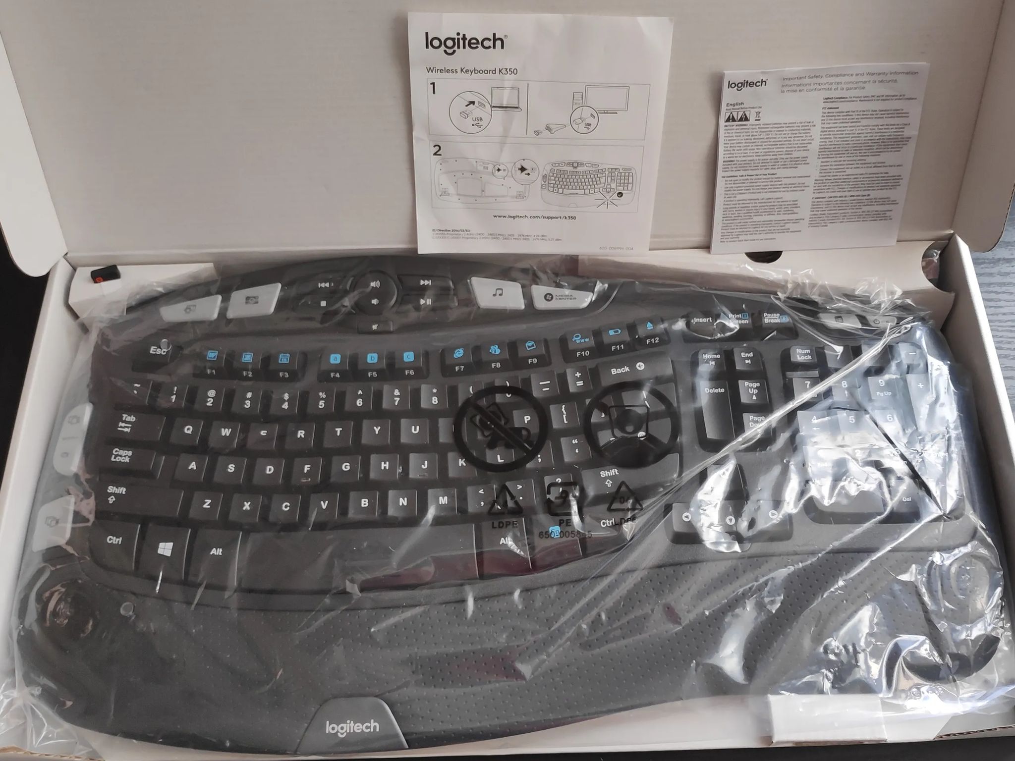 Logitech Comfort Wave K350 Wireless Keyboard