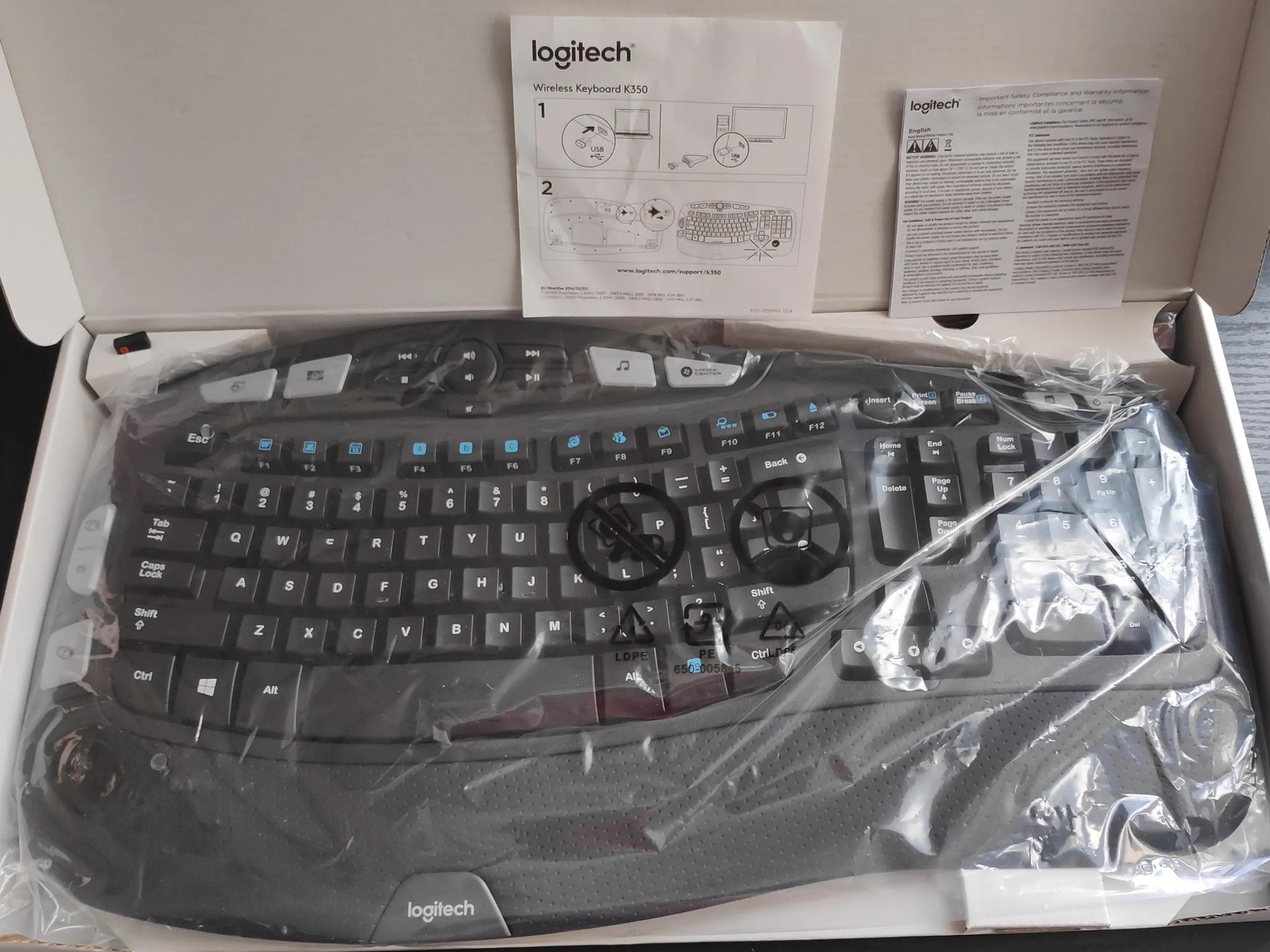 Logitech Comfort Wave K350 Wireless Keyboard