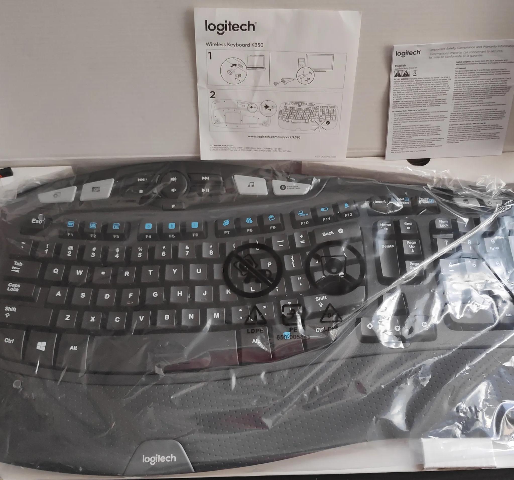 Logitech Comfort Wave K350 Wireless Keyboard