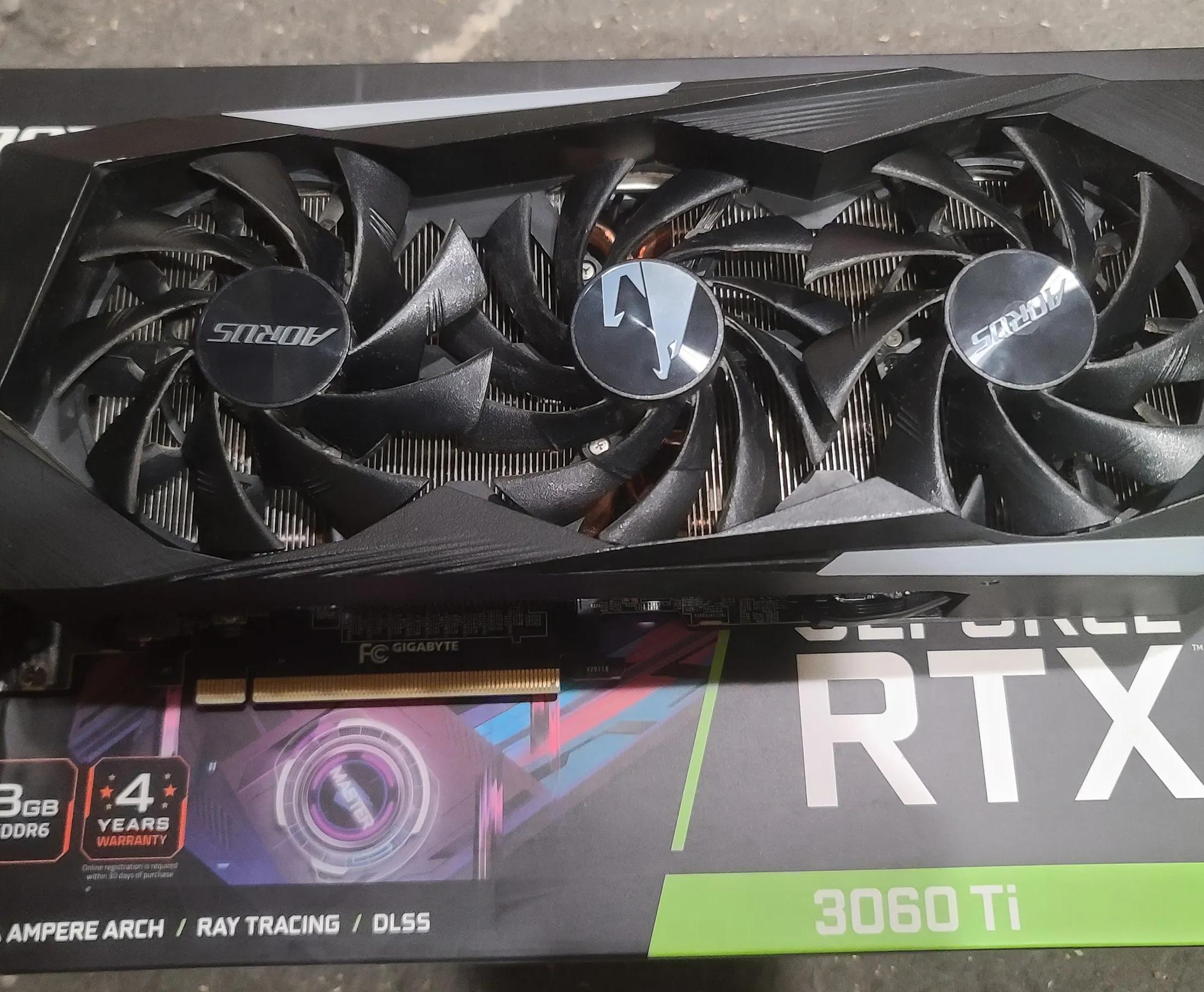 Gigabyte AORUS Master RTX 3060ti 8GB GDDR6X Graphics Card w/LCD Screen